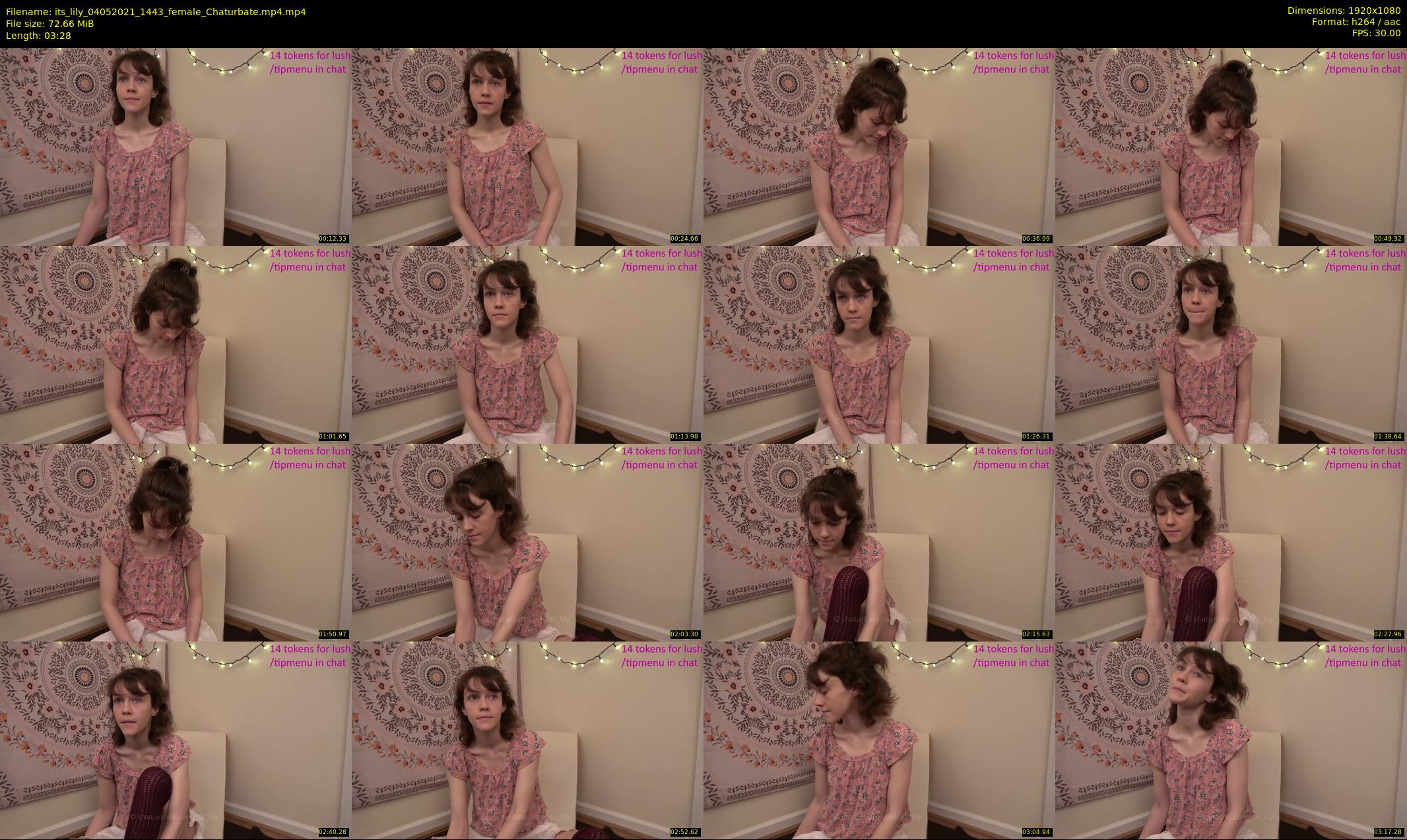 its_lily — 4 minute Chaturbate female cam show recording, 1080p, May 4, 2021