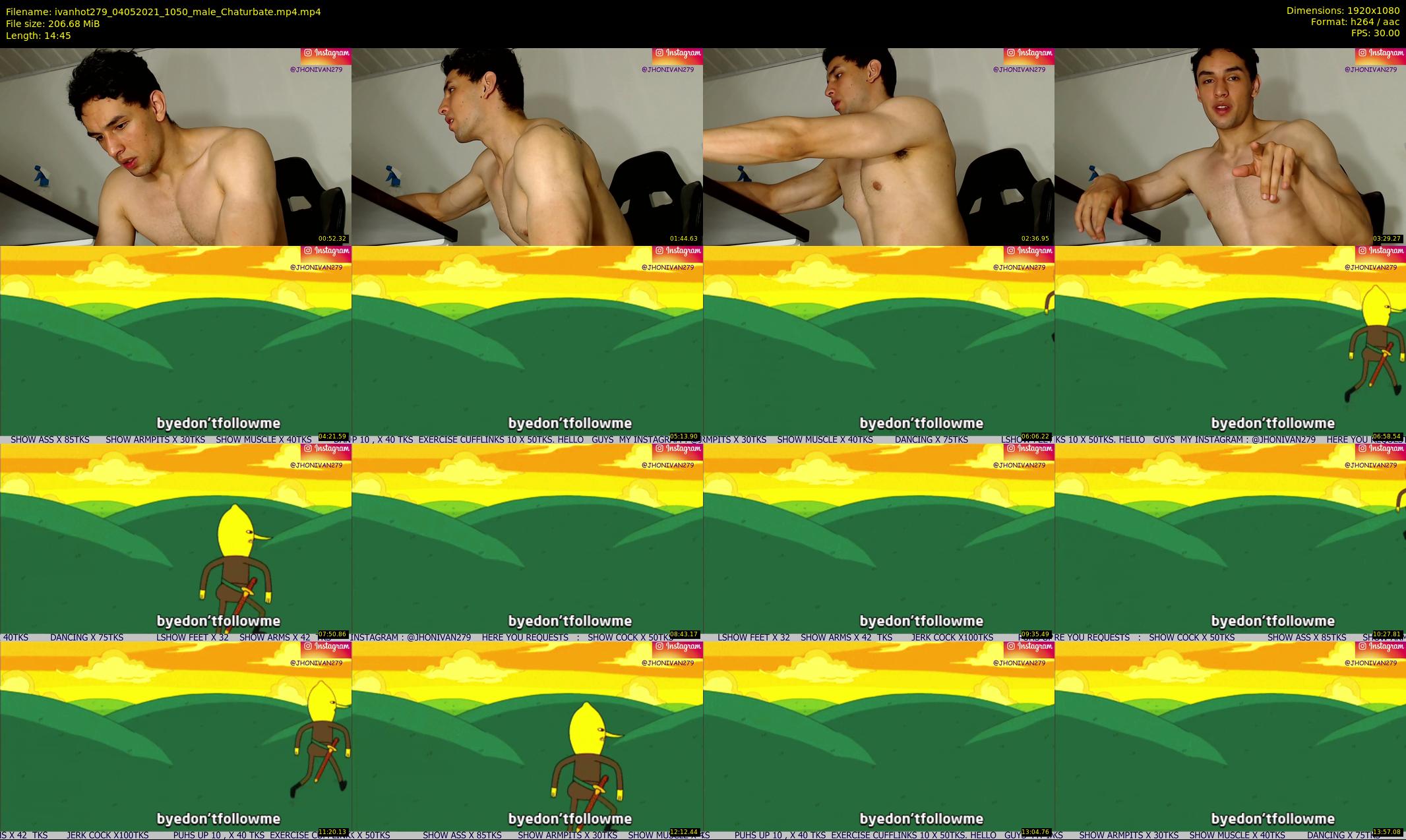 ivanhot279 — 15 minute Chaturbate male cam show recording, 1080p, May 4, 2021