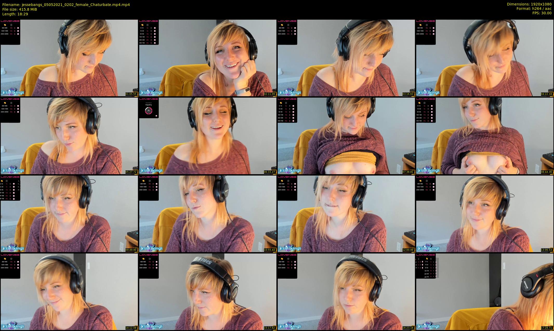 jessebangs — 19 minute Chaturbate female cam show recording, 1080p, May 5, 2021