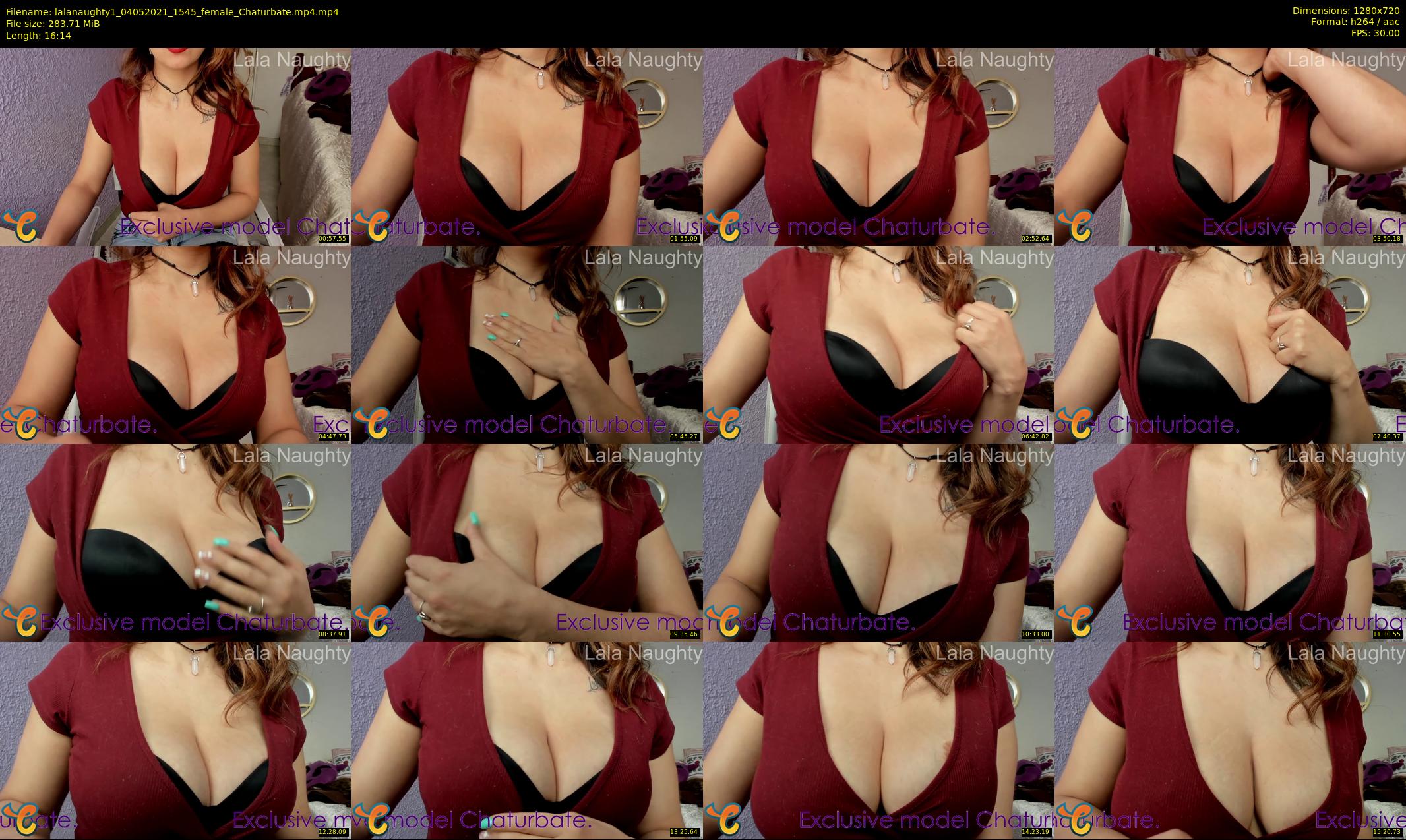 lalanaughty1 — 17 minute Chaturbate female cam show recording, 720p, May 4, 2021