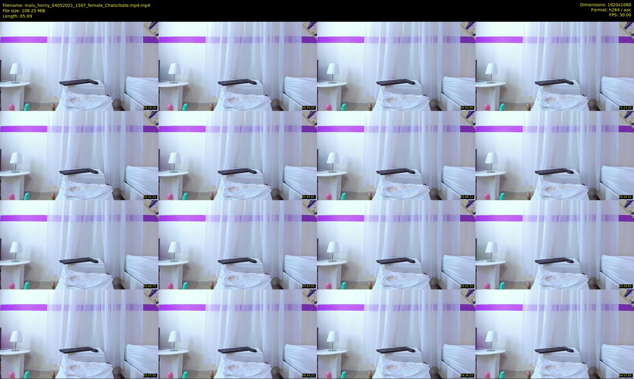 malu_horny — 6 minute Chaturbate female cam show recording, 1080p, May 4, 2021