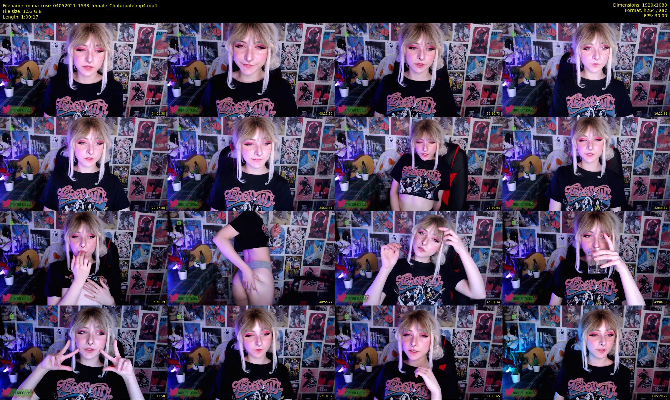 mana_rose — 70 minute Chaturbate female cam show recording, 1080p, May 4, 2021
