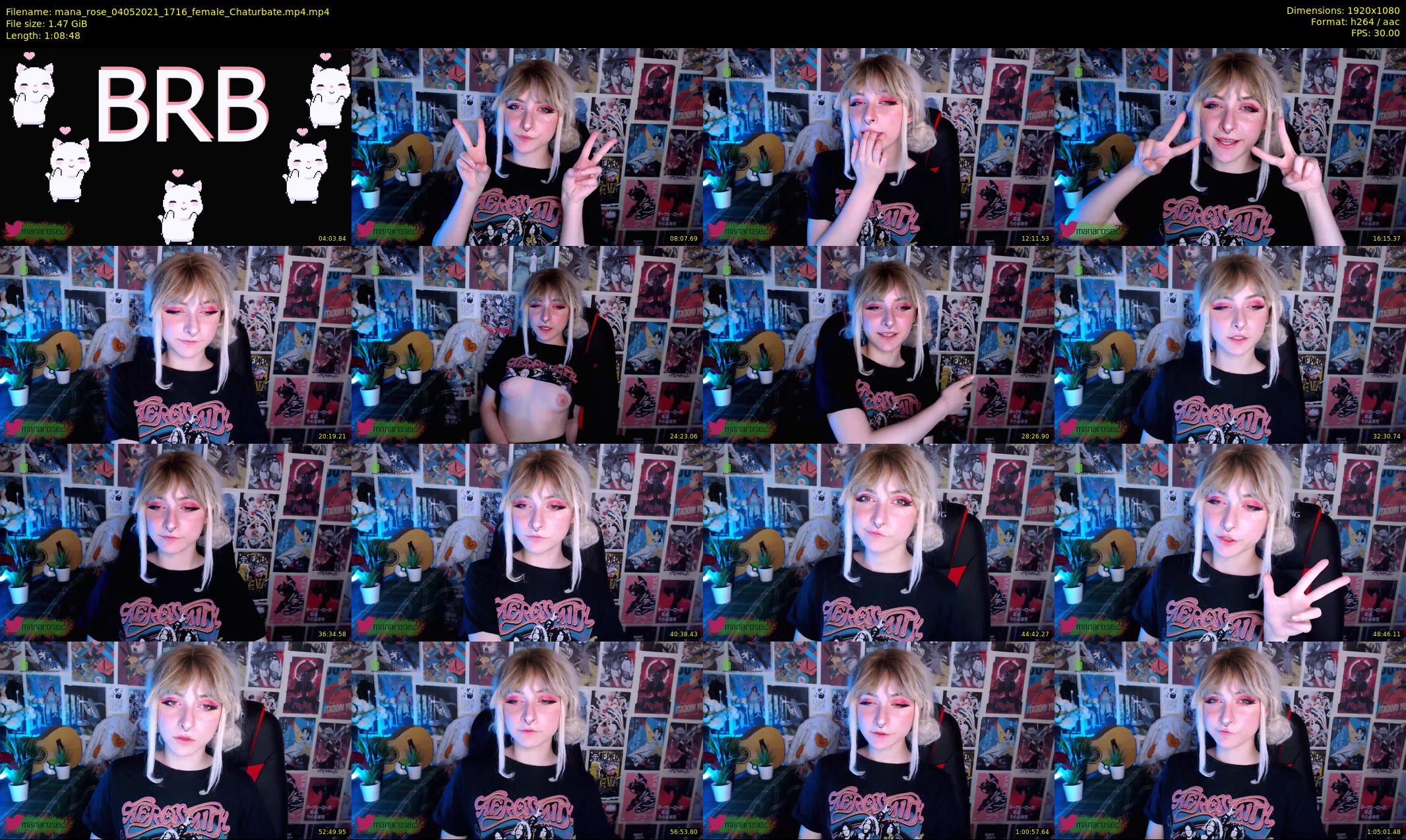 mana_rose — 69 minute Chaturbate female cam show recording, 1080p, May 4, 2021