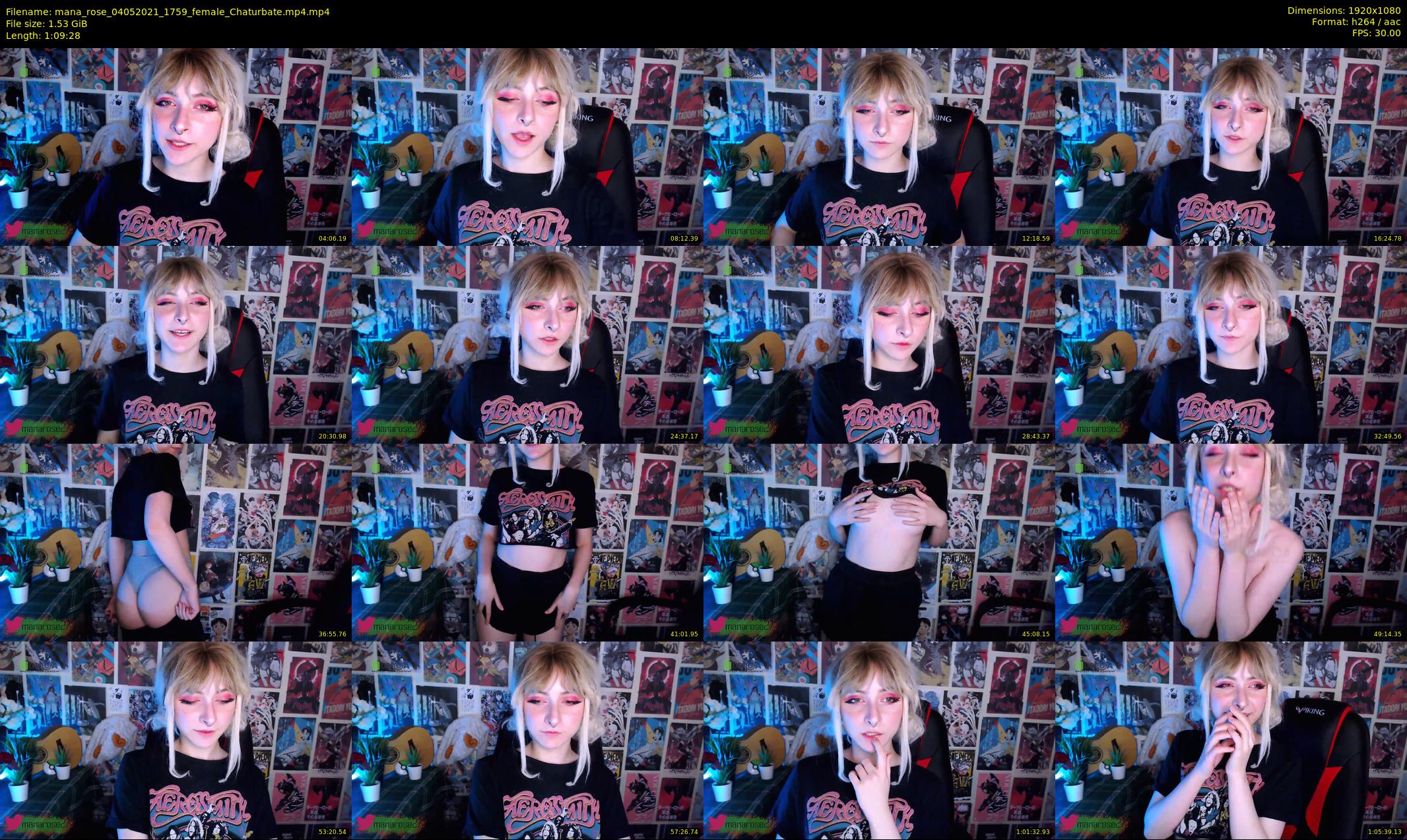 mana_rose — 70 minute Chaturbate female cam show recording, 1080p, May 4, 2021