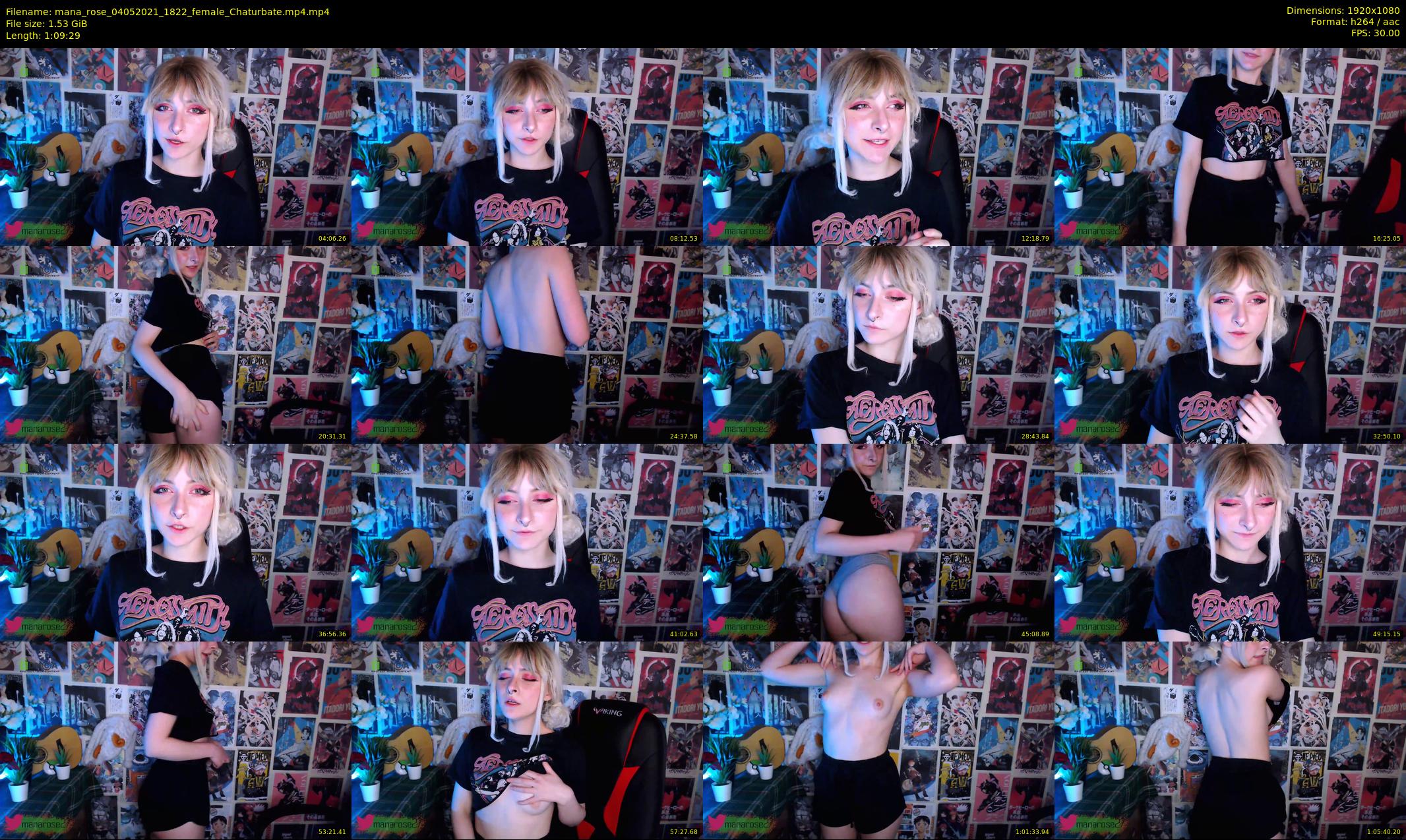 mana_rose — 70 minute Chaturbate female cam show recording, 1080p, May 4, 2021