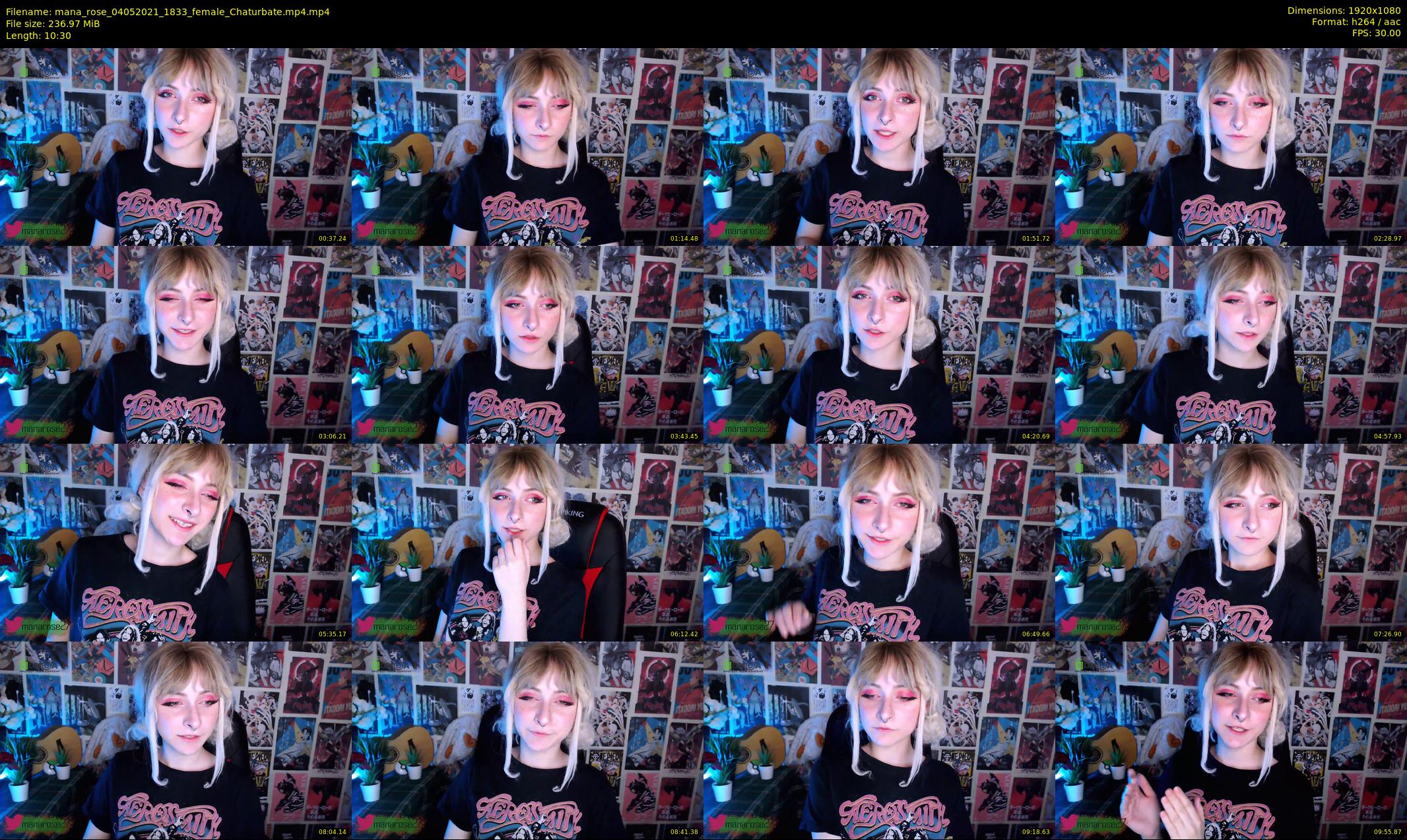mana_rose — 11 minute Chaturbate female cam show recording, 1080p, May 4, 2021