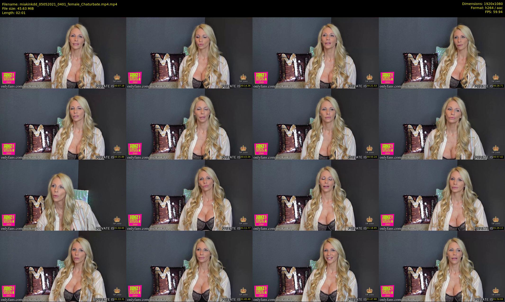 miakinkdd — 3 minute Chaturbate female cam show recording, 1080p, May 5, 2021