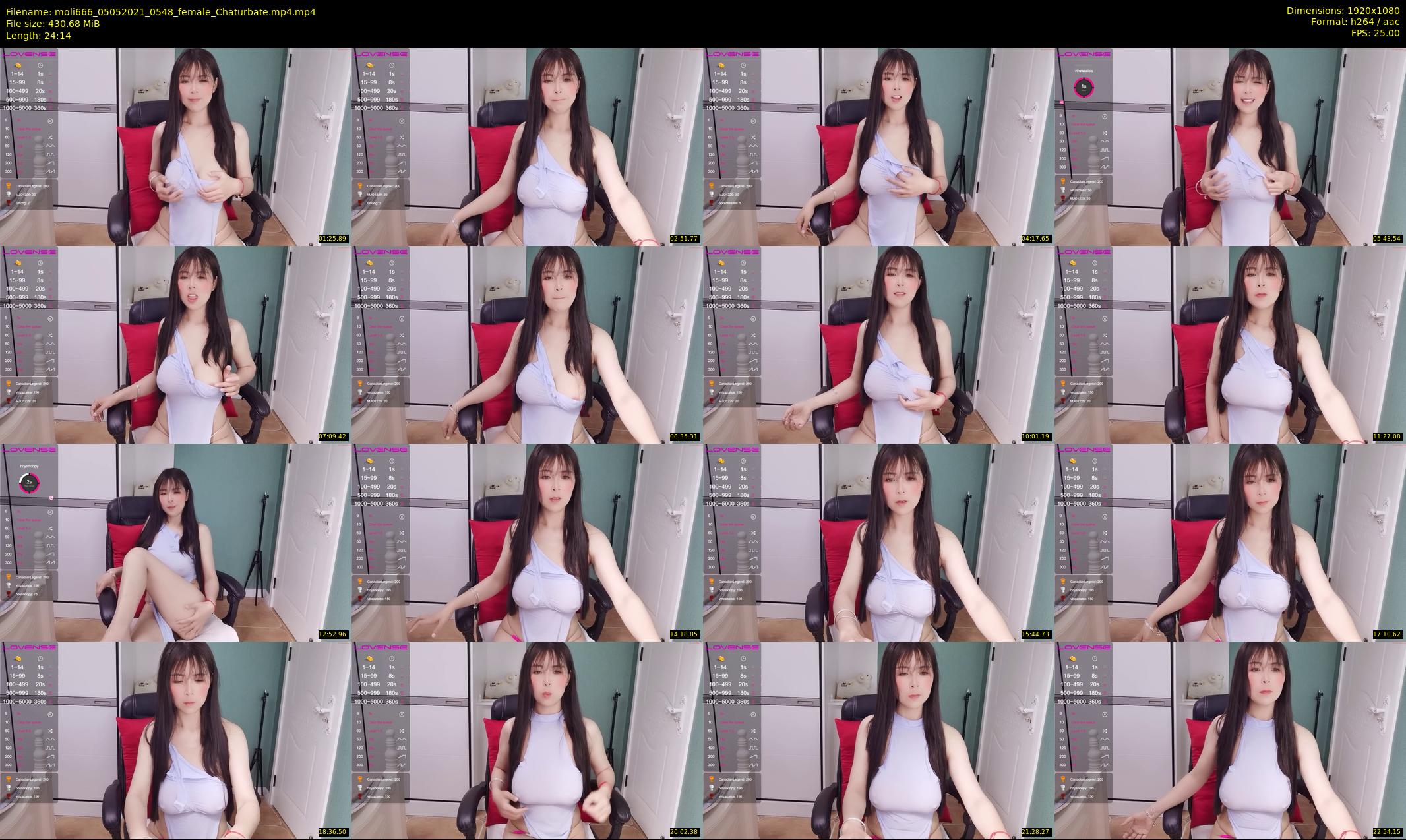 moli666 — 25 minute Chaturbate female cam show recording, 1080p, May 5, 2021