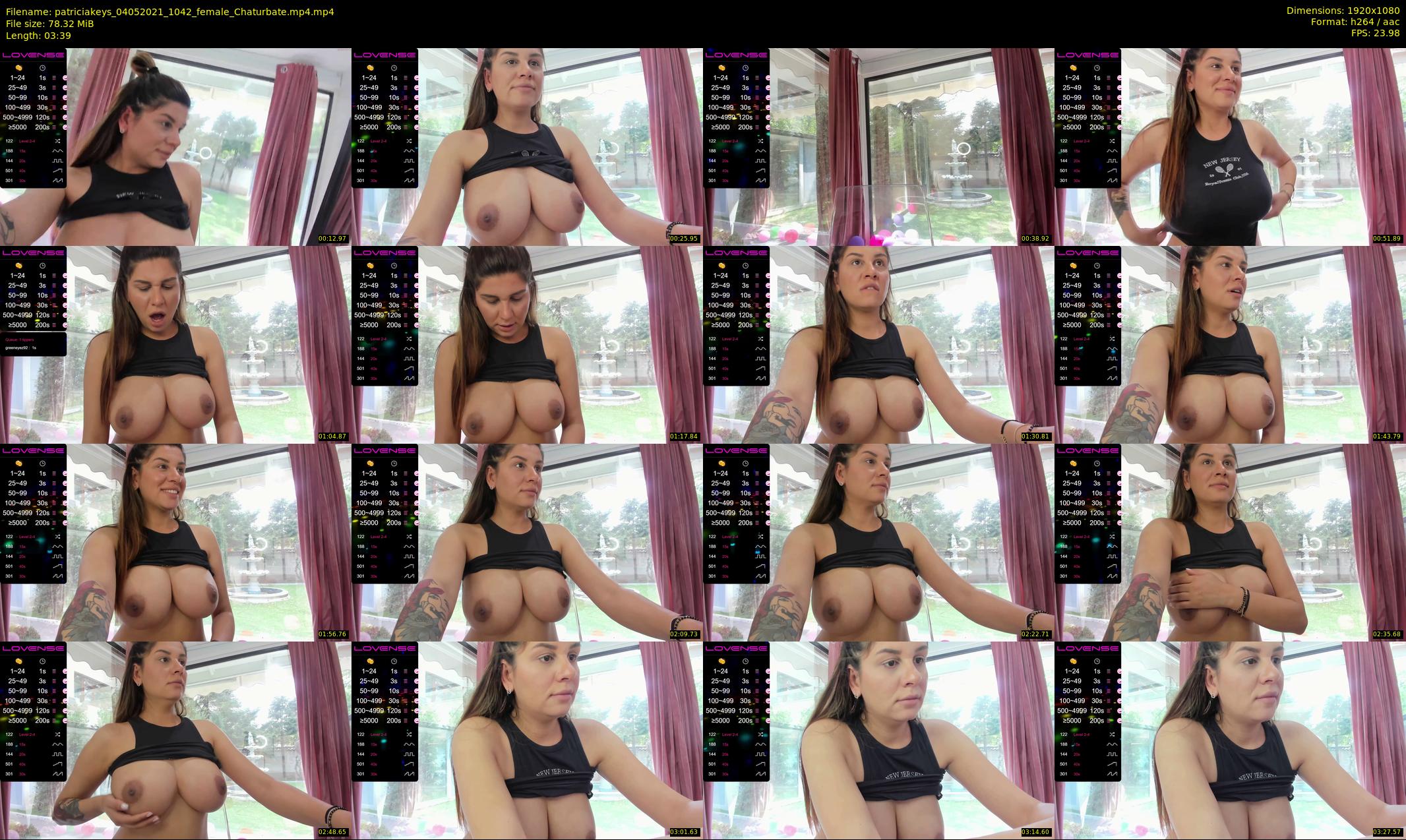 patriciakeys — 4 minute Chaturbate female cam show recording, 1080p, May 4, 2021