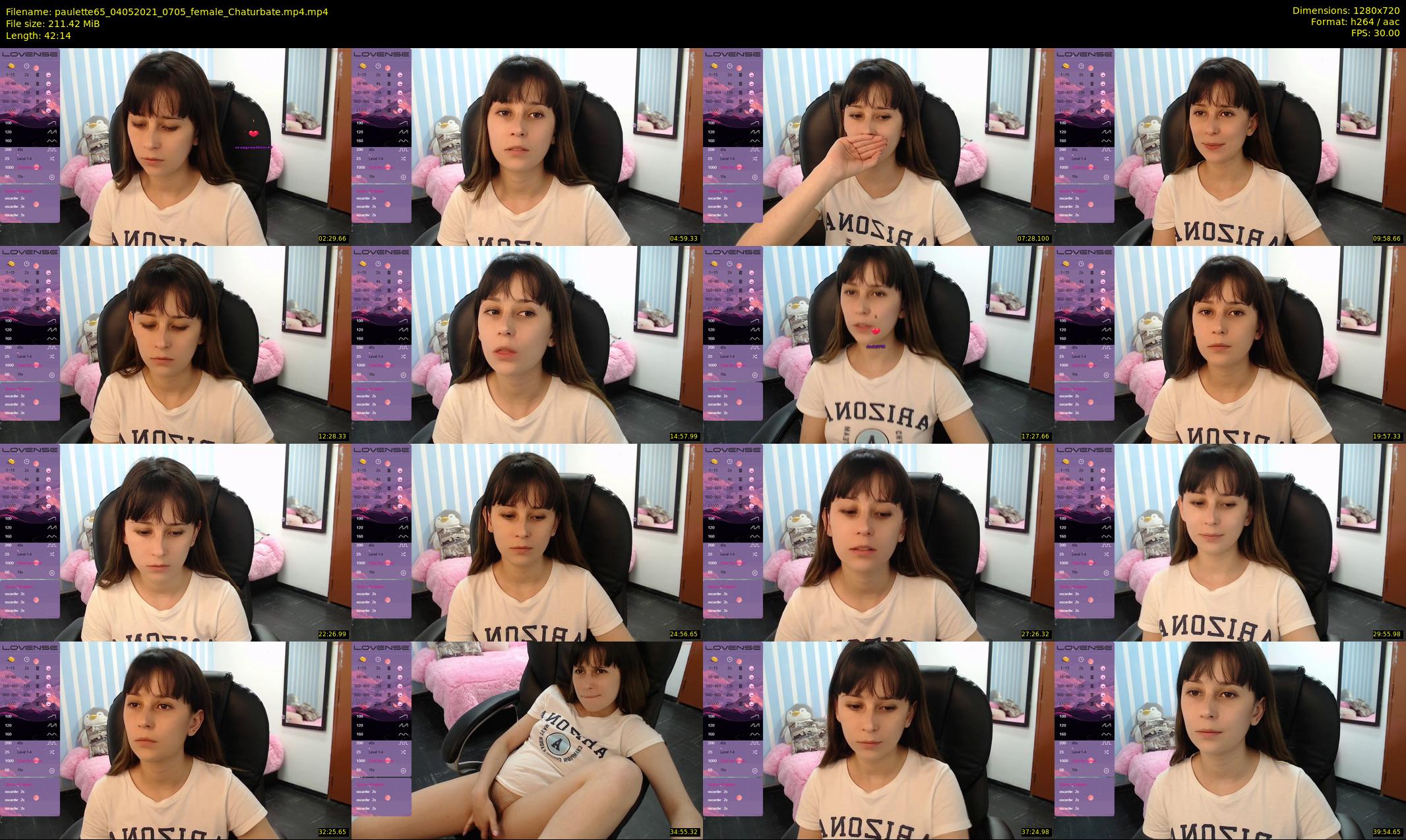 paulette65 — 43 minute Chaturbate female cam show recording, 720p, May 4, 2021