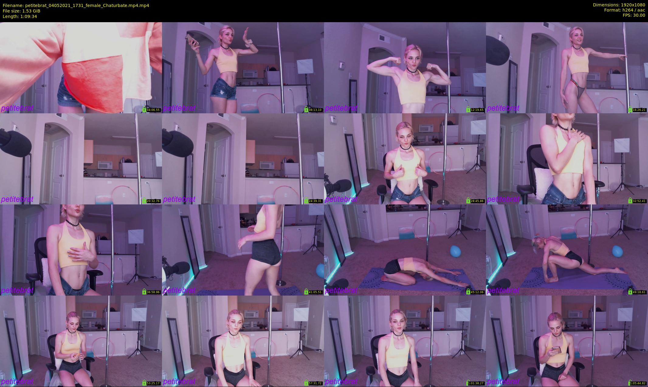 petitebrat — 70 minute Chaturbate female cam show recording, 1080p, May 4, 2021