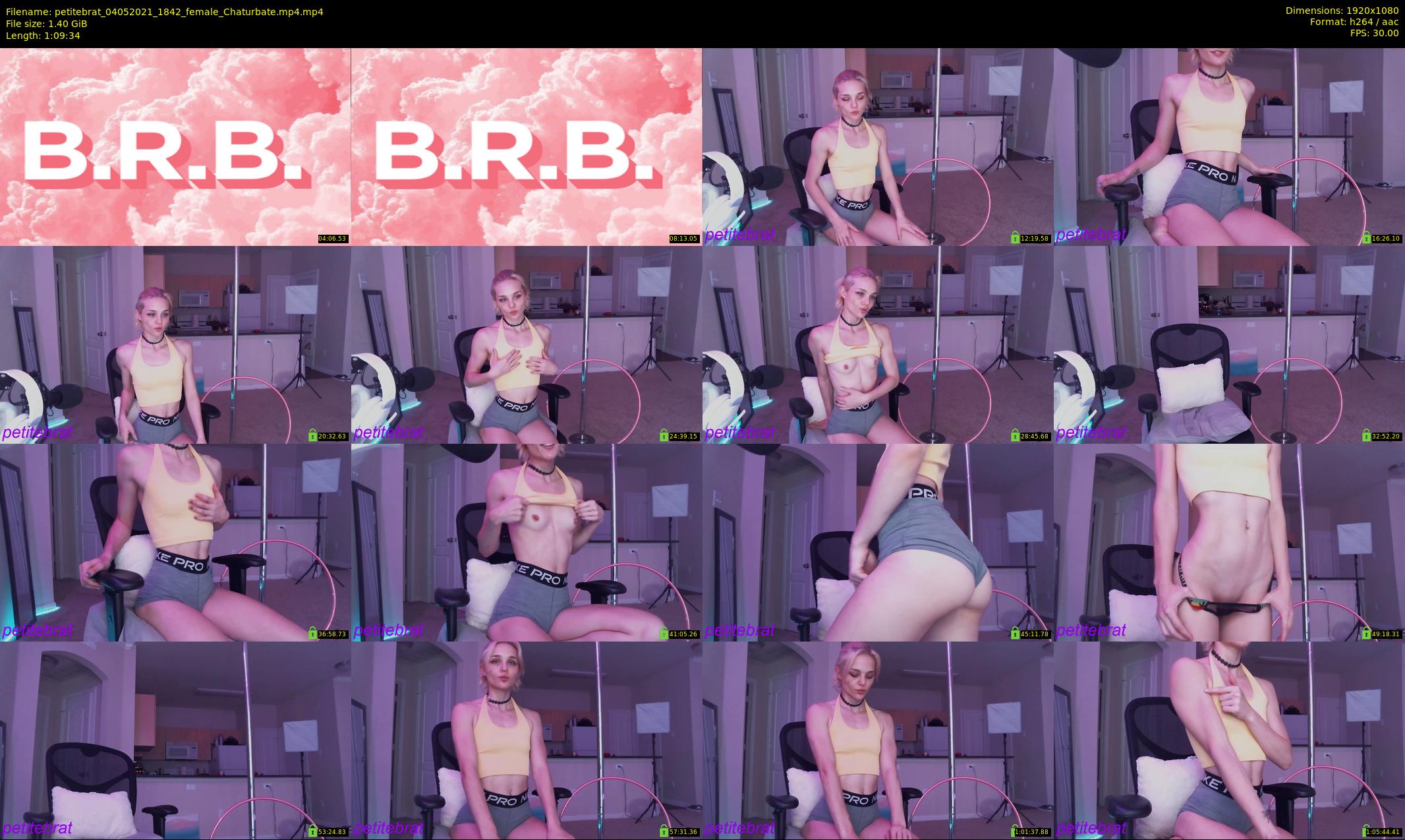 petitebrat — 70 minute Chaturbate female cam show recording, 1080p, May 4, 2021