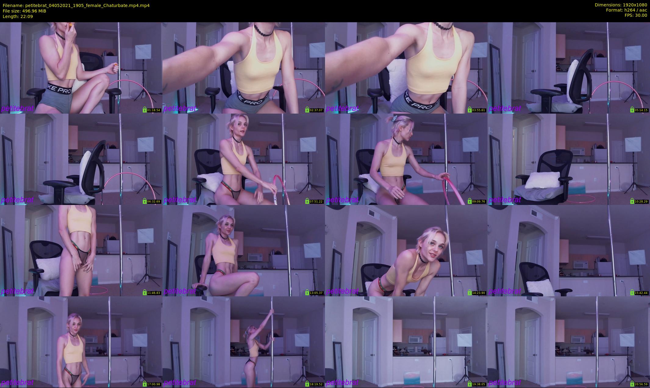 petitebrat — 23 minute Chaturbate female cam show recording, 1080p, May 4, 2021