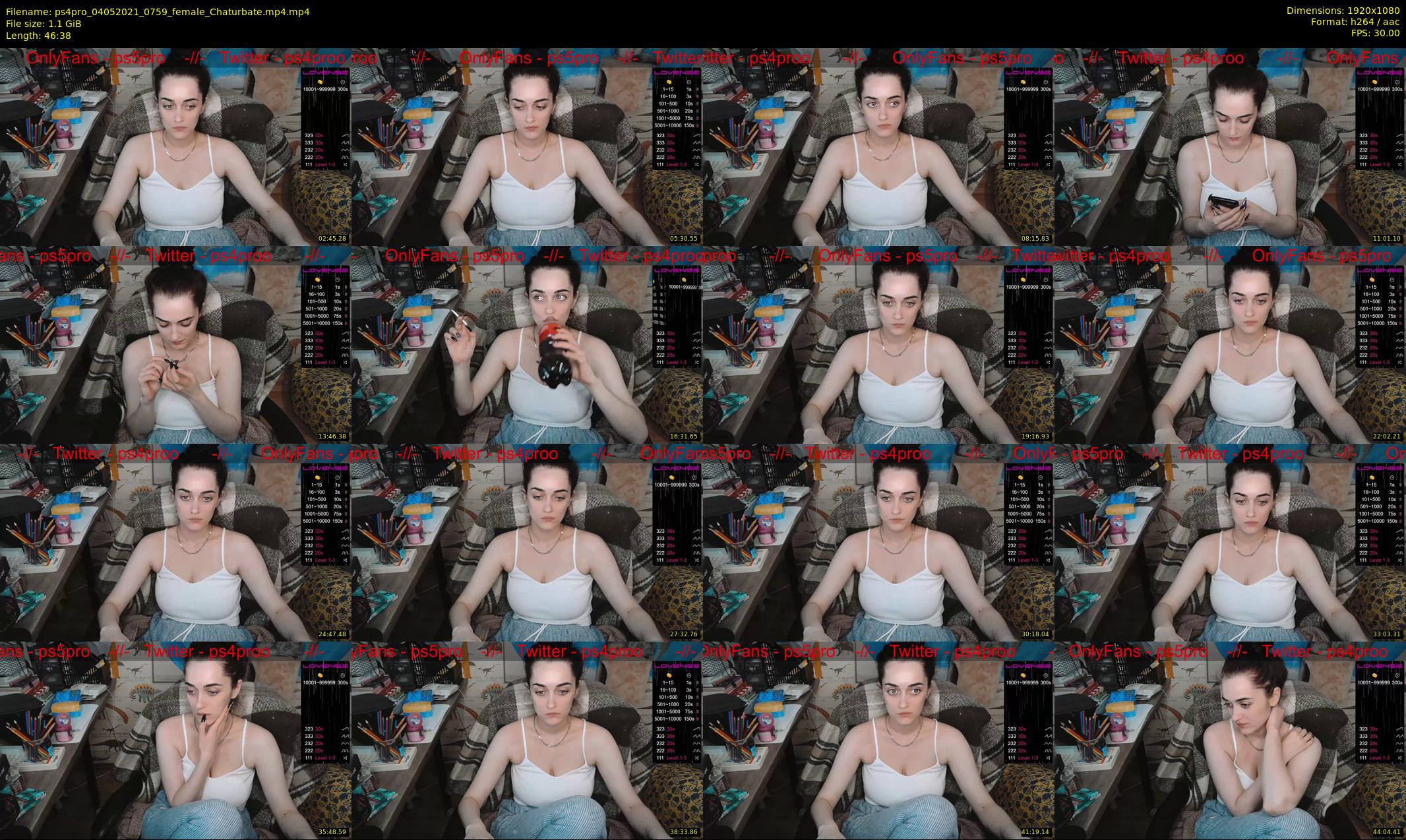ps4pro — 47 minute Chaturbate female cam show recording, 1080p, May 4, 2021