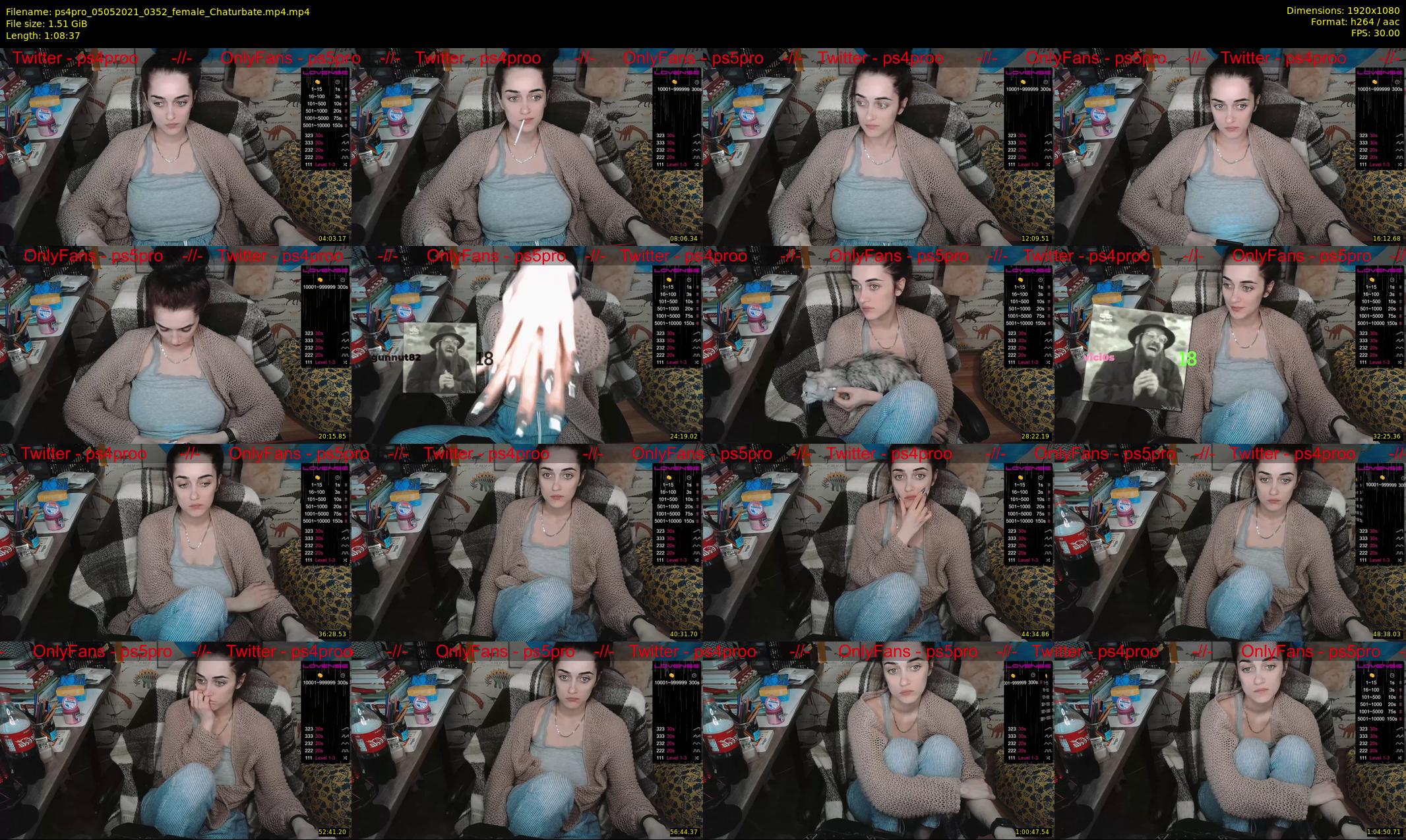 ps4pro — 69 minute Chaturbate female cam show recording, 1080p, May 5, 2021