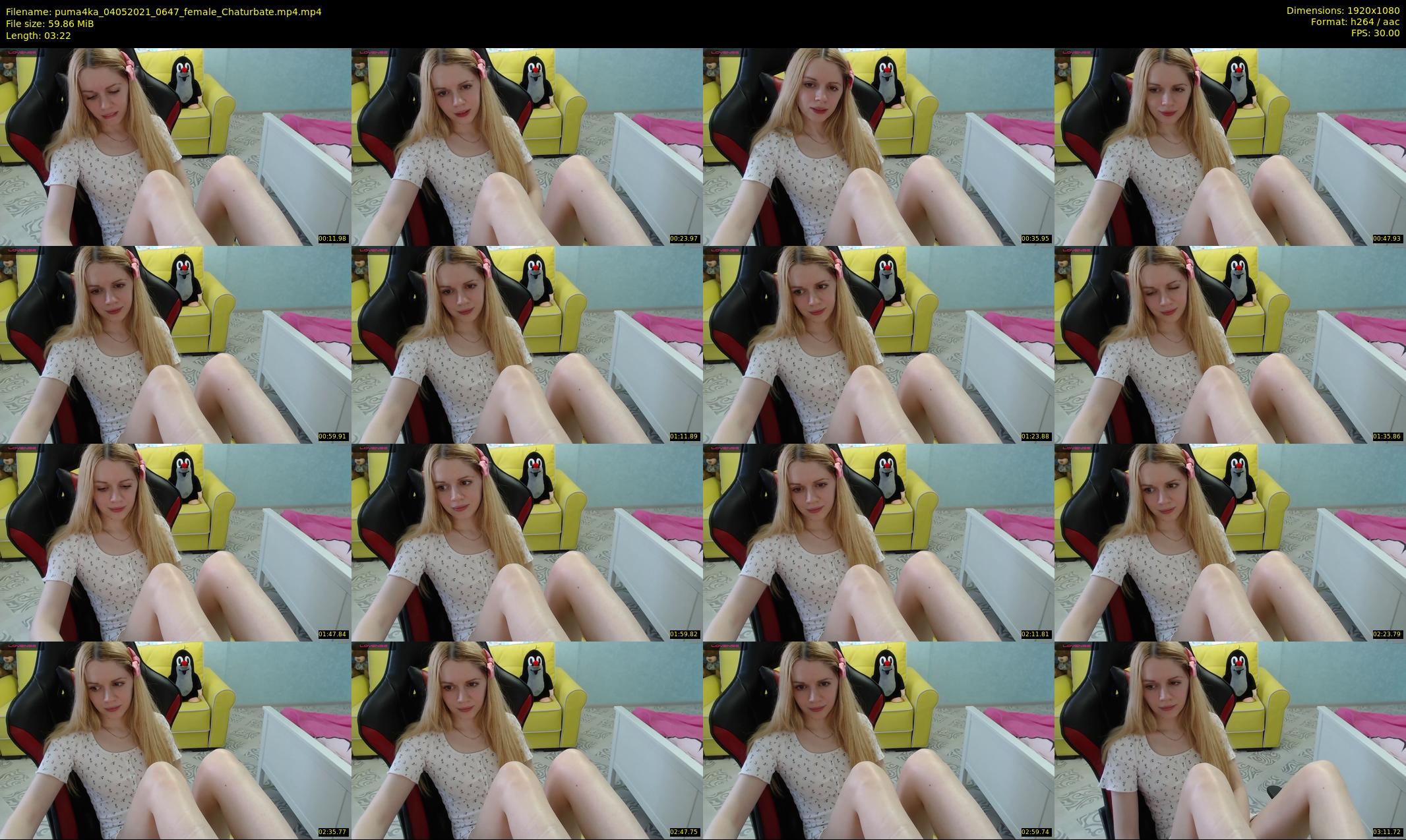 puma4ka — 4 minute Chaturbate female cam show recording, 1080p, May 4, 2021