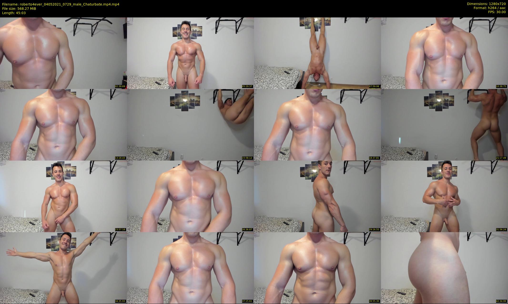 roberto4ever — 46 minute Chaturbate male cam show recording, 720p, May 4, 2021