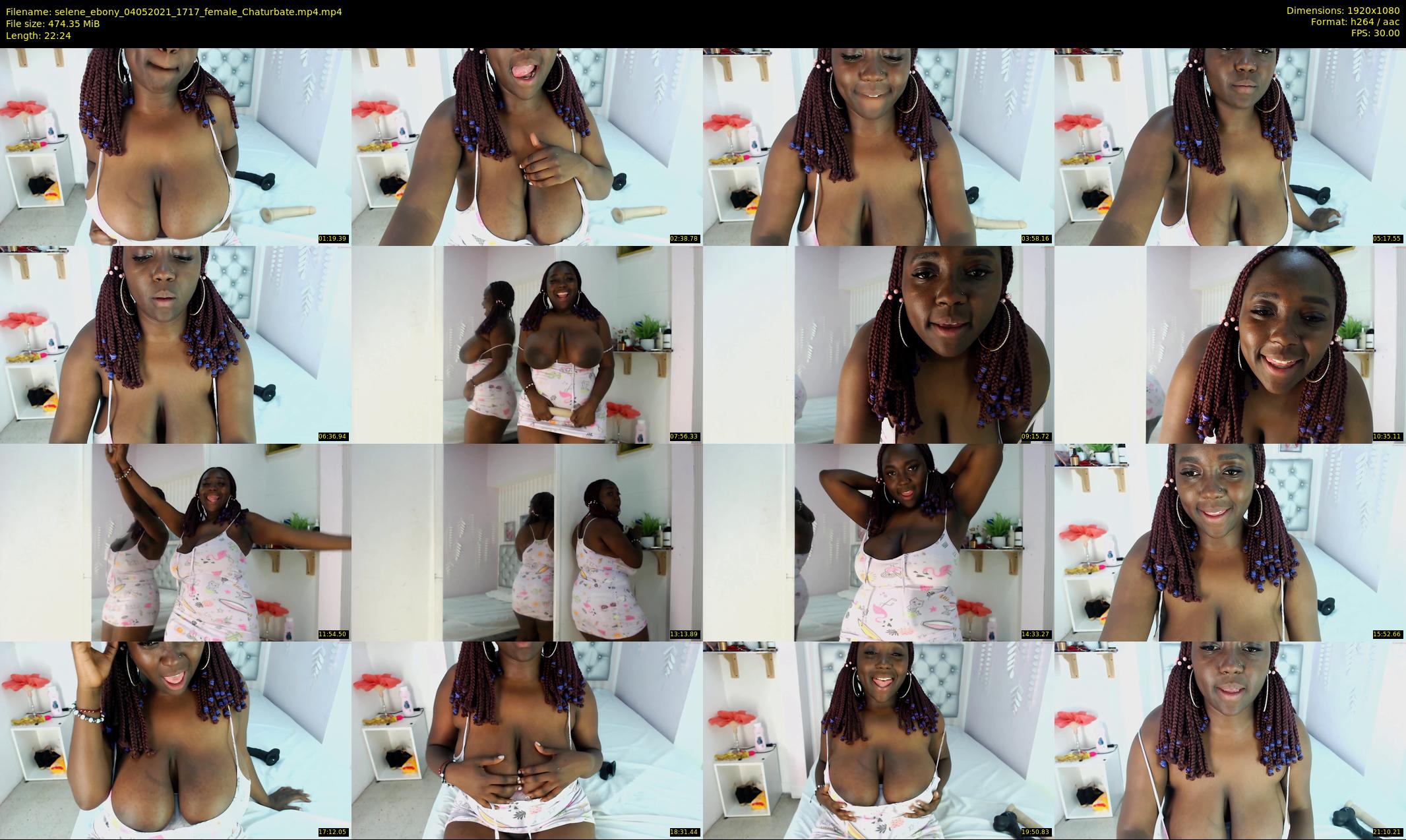 selene_ebony — 23 minute Chaturbate female cam show recording, 1080p, May 4, 2021