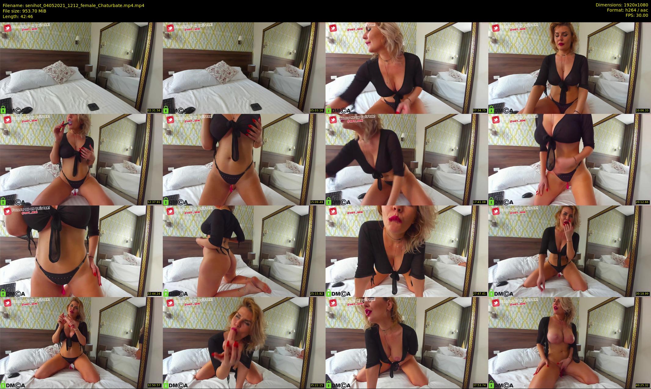 senihot — 43 minute Chaturbate female cam show recording, 1080p, May 4, 2021