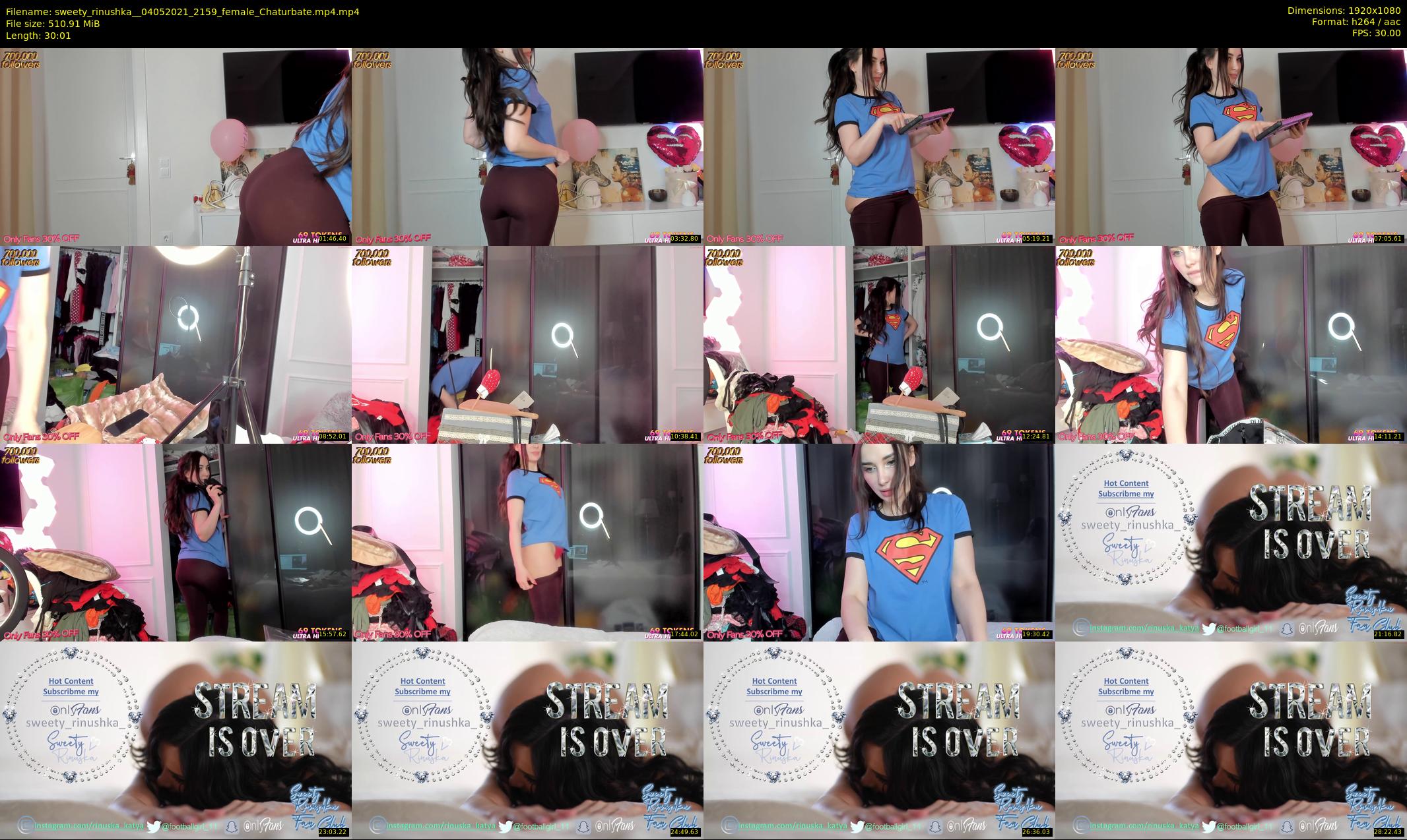 sweety_rinushka_ — 31 minute Chaturbate female cam show recording, 1080p, May 4, 2021