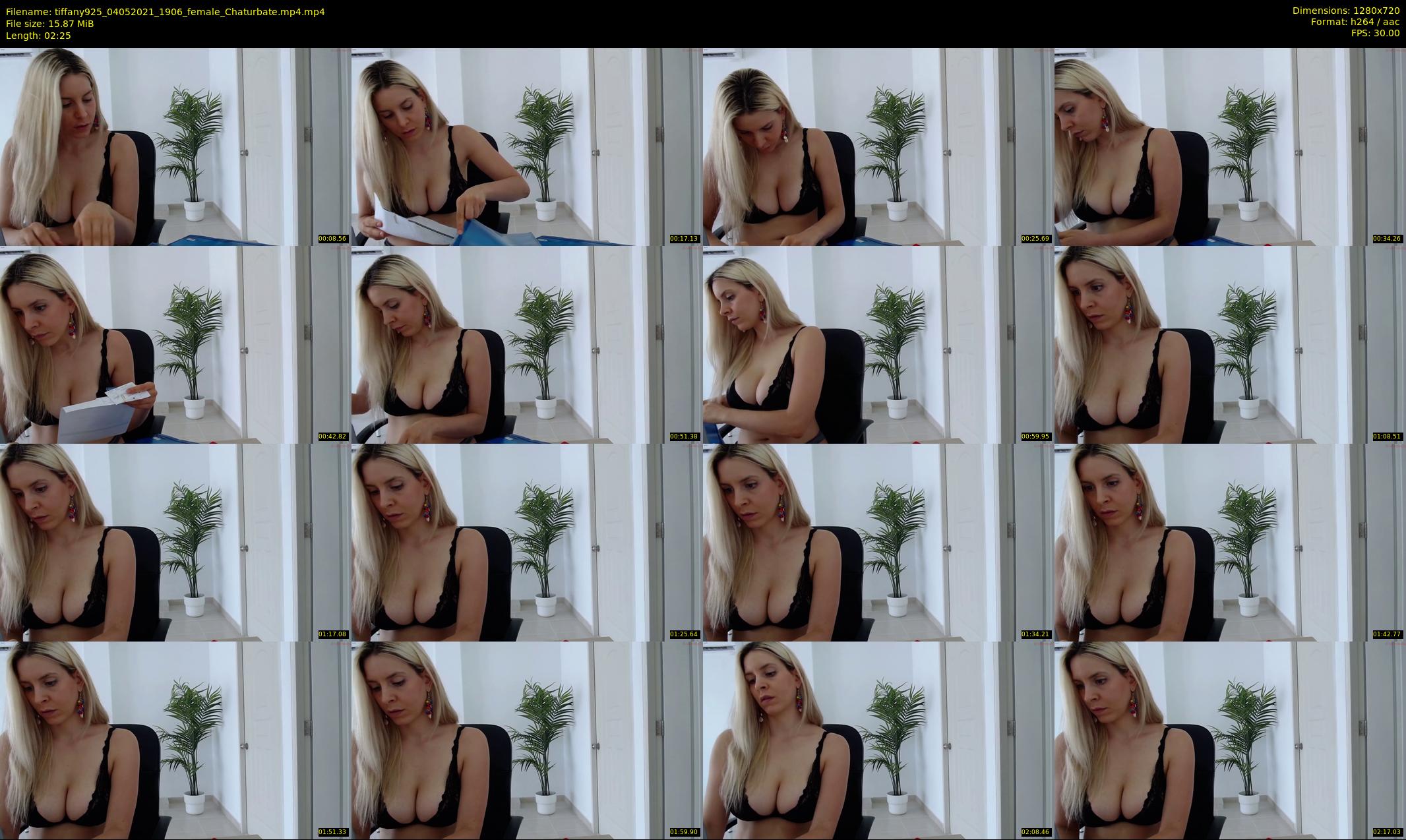 tiffany925 — 3 minute Chaturbate female cam show recording, 720p, May 4, 2021