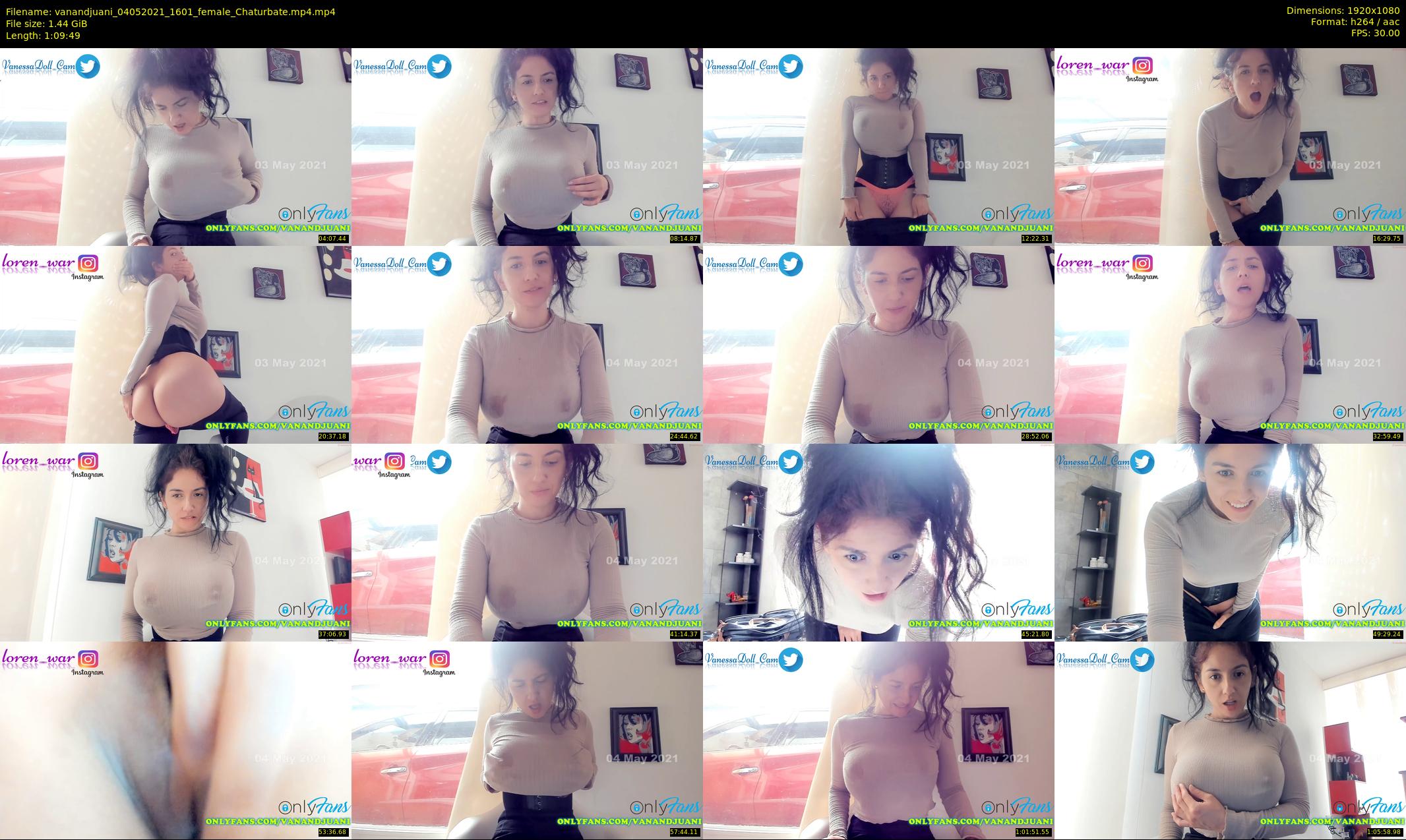 vanandjuani — 70 minute Chaturbate female cam show recording, 1080p, May 4, 2021