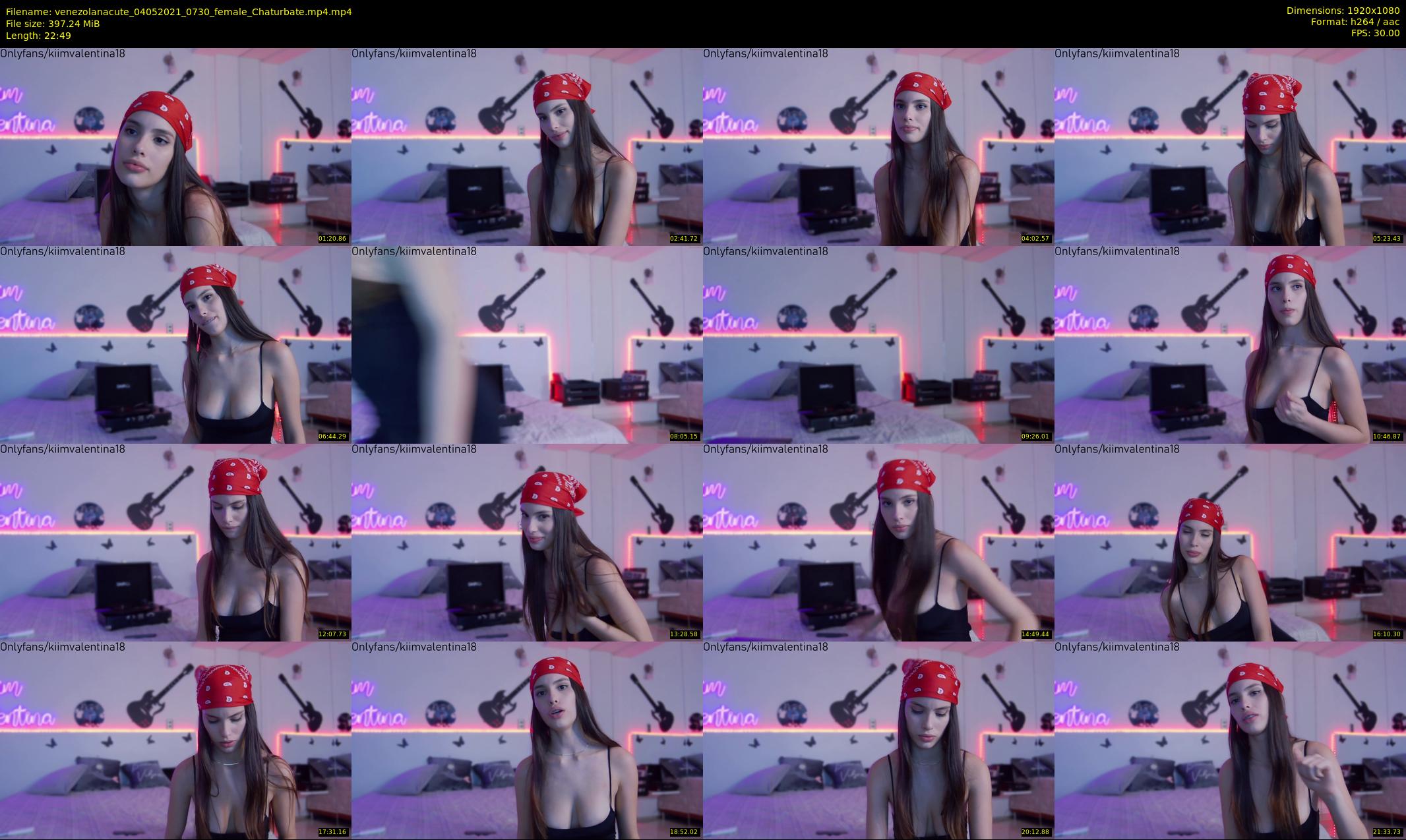 venezolanacute — 23 minute Chaturbate female cam show recording, 1080p, May 4, 2021