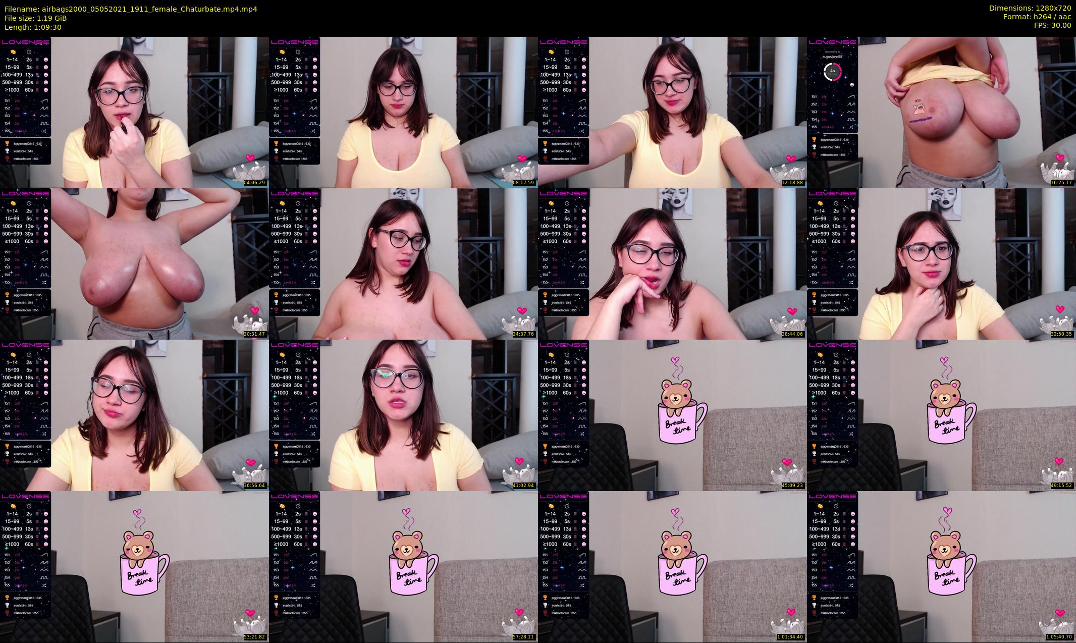 airbags2000 — 70 minute Chaturbate female cam show recording, 720p, May 5, 2021