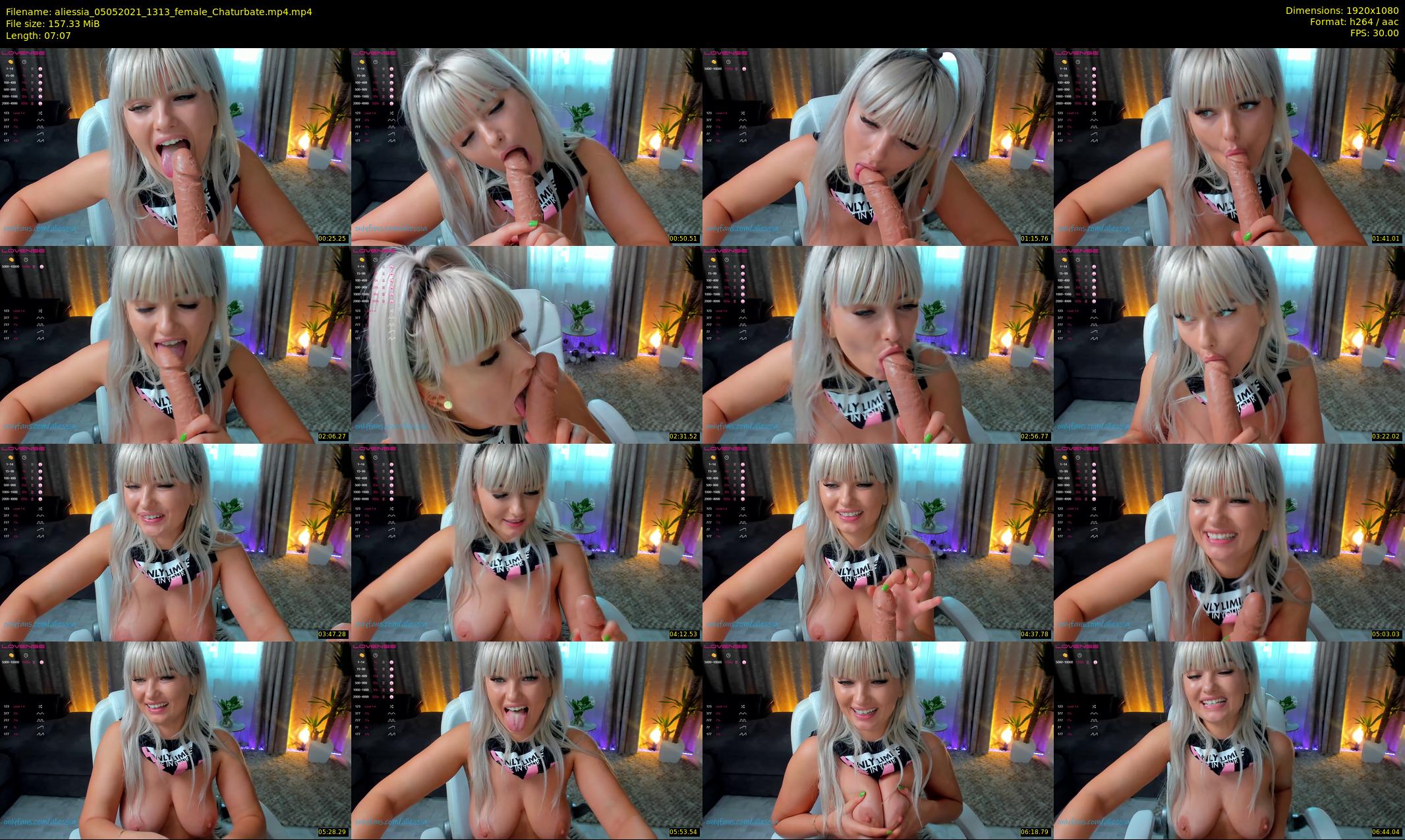 aliessia — 8 minute Chaturbate female cam show recording, 1080p, May 5, 2021