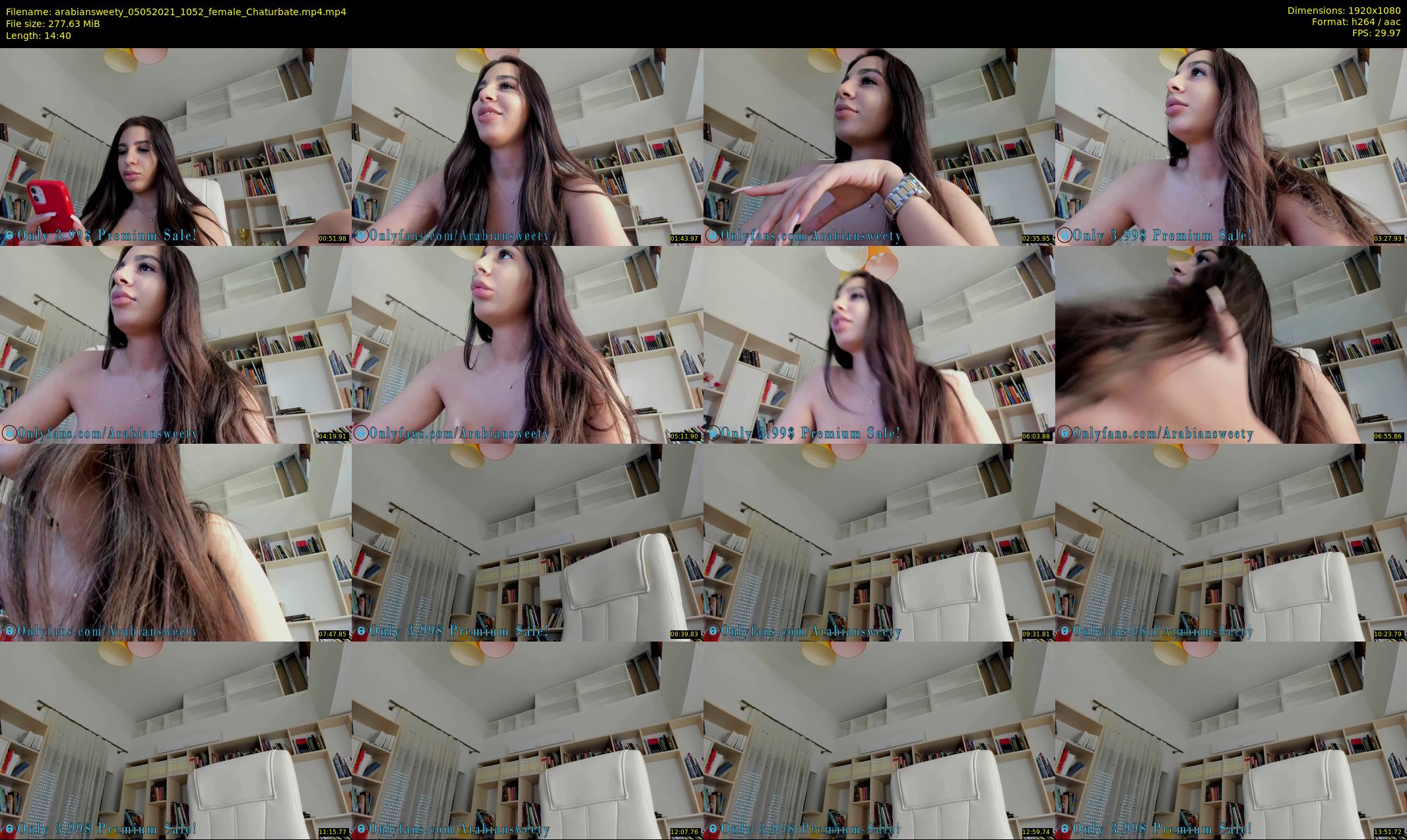 arabiansweety — 15 minute Chaturbate female cam show recording, 1080p, May 5, 2021