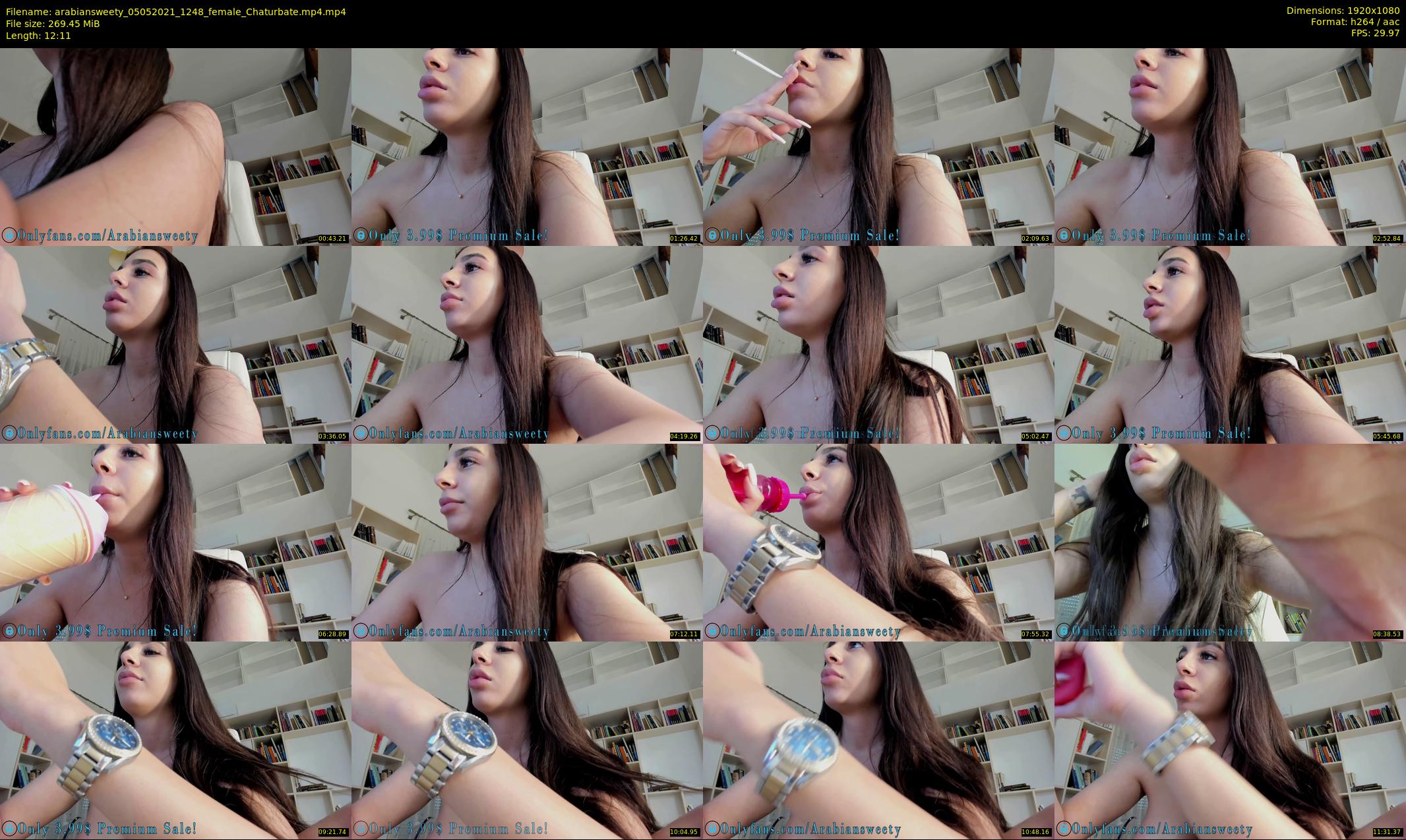 arabiansweety — 13 minute Chaturbate female cam show recording, 1080p, May 5, 2021