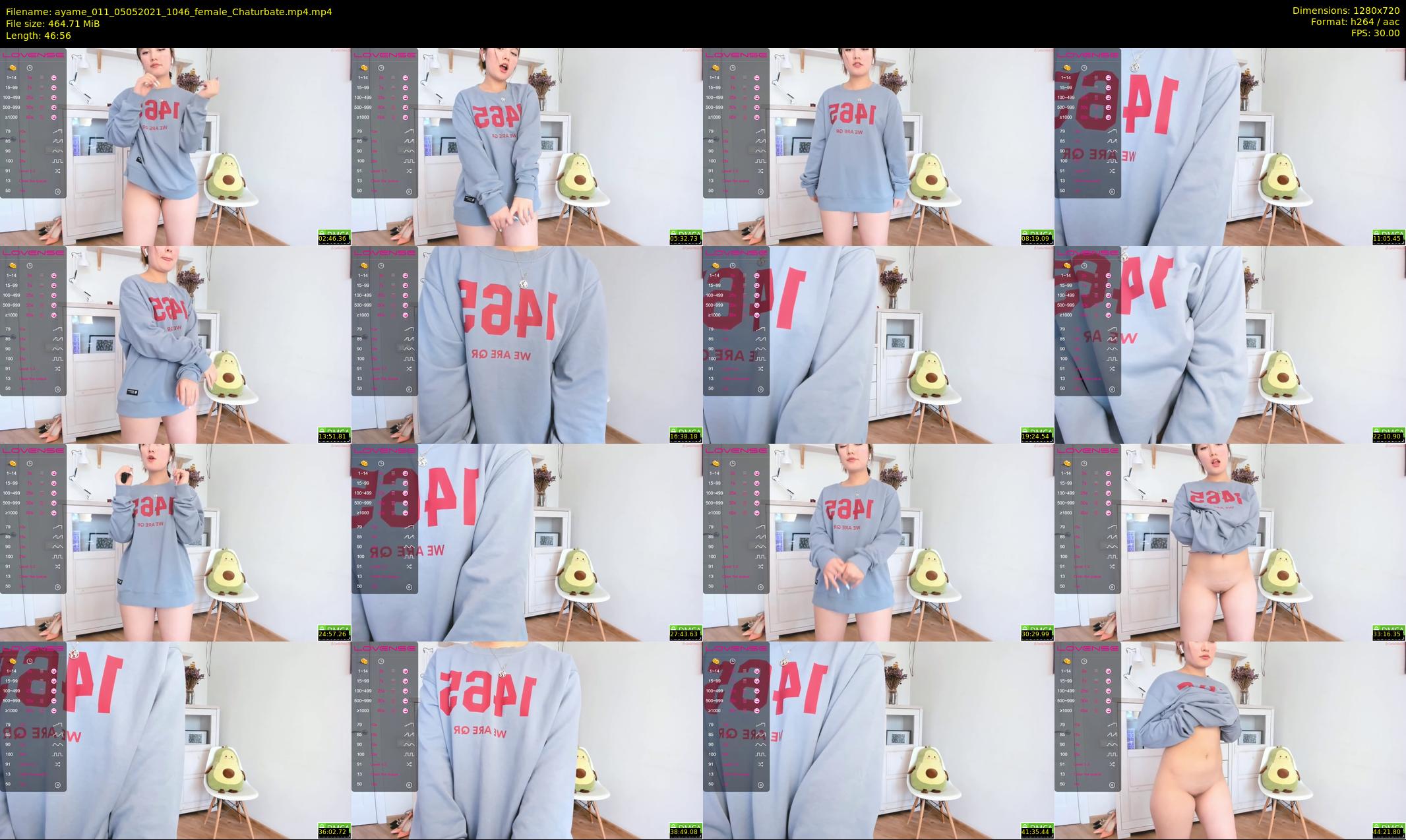 ayame_011 — 47 minute Chaturbate female cam show recording, 720p, May 5, 2021