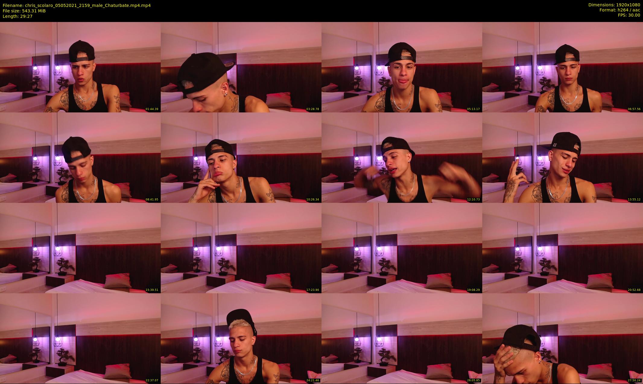 chris_scolaro — 30 minute Chaturbate male cam show recording, 1080p, May 5, 2021