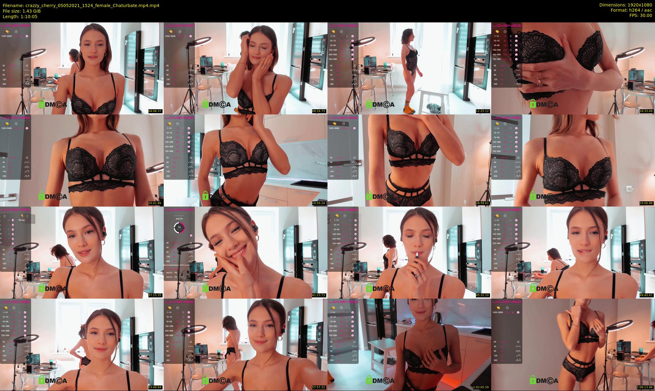 crazzy_cherry — 71 minute Chaturbate female cam show recording, 1080p, May 5, 2021