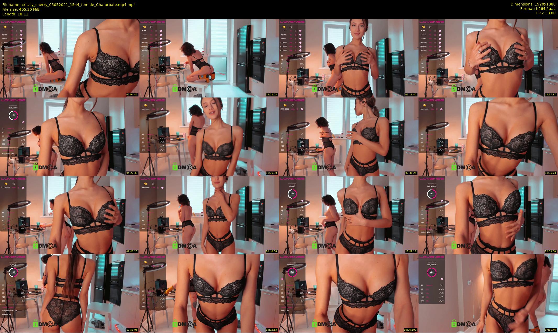 crazzy_cherry — 19 minute Chaturbate female cam show recording, 1080p, May 5, 2021