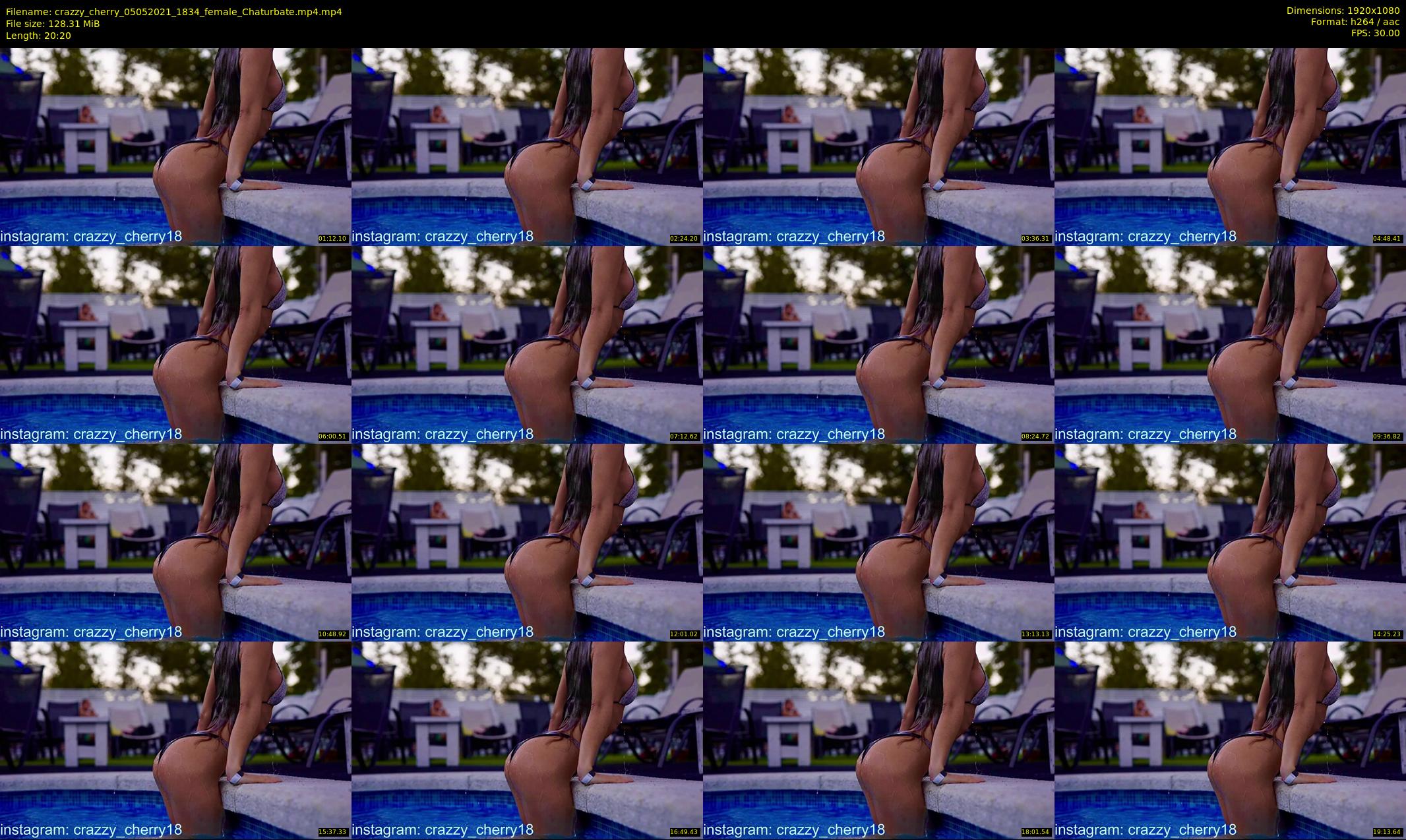 crazzy_cherry — 21 minute Chaturbate female cam show recording, 1080p, May 5, 2021