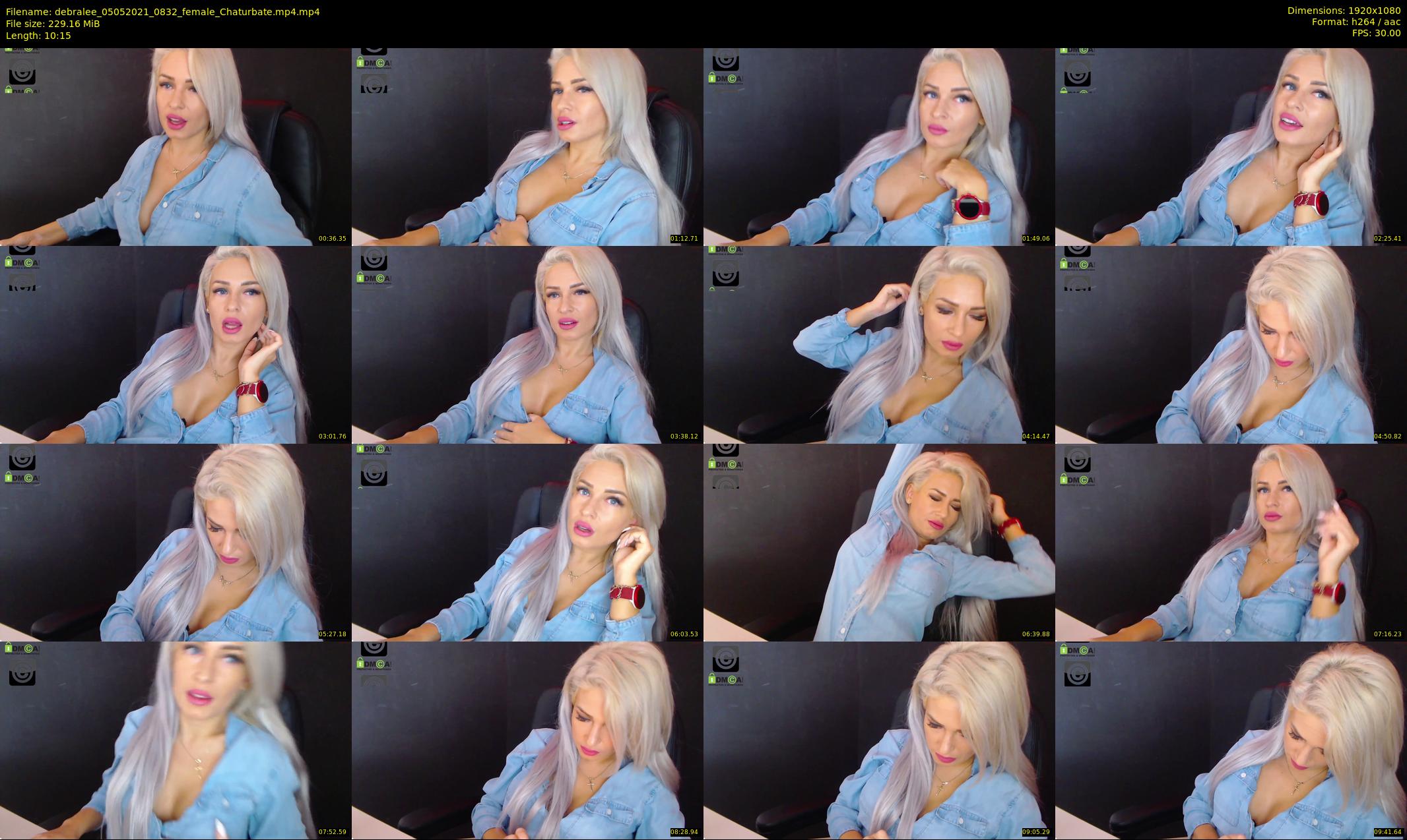 debralee — 11 minute Chaturbate female cam show recording, 1080p, May 5, 2021