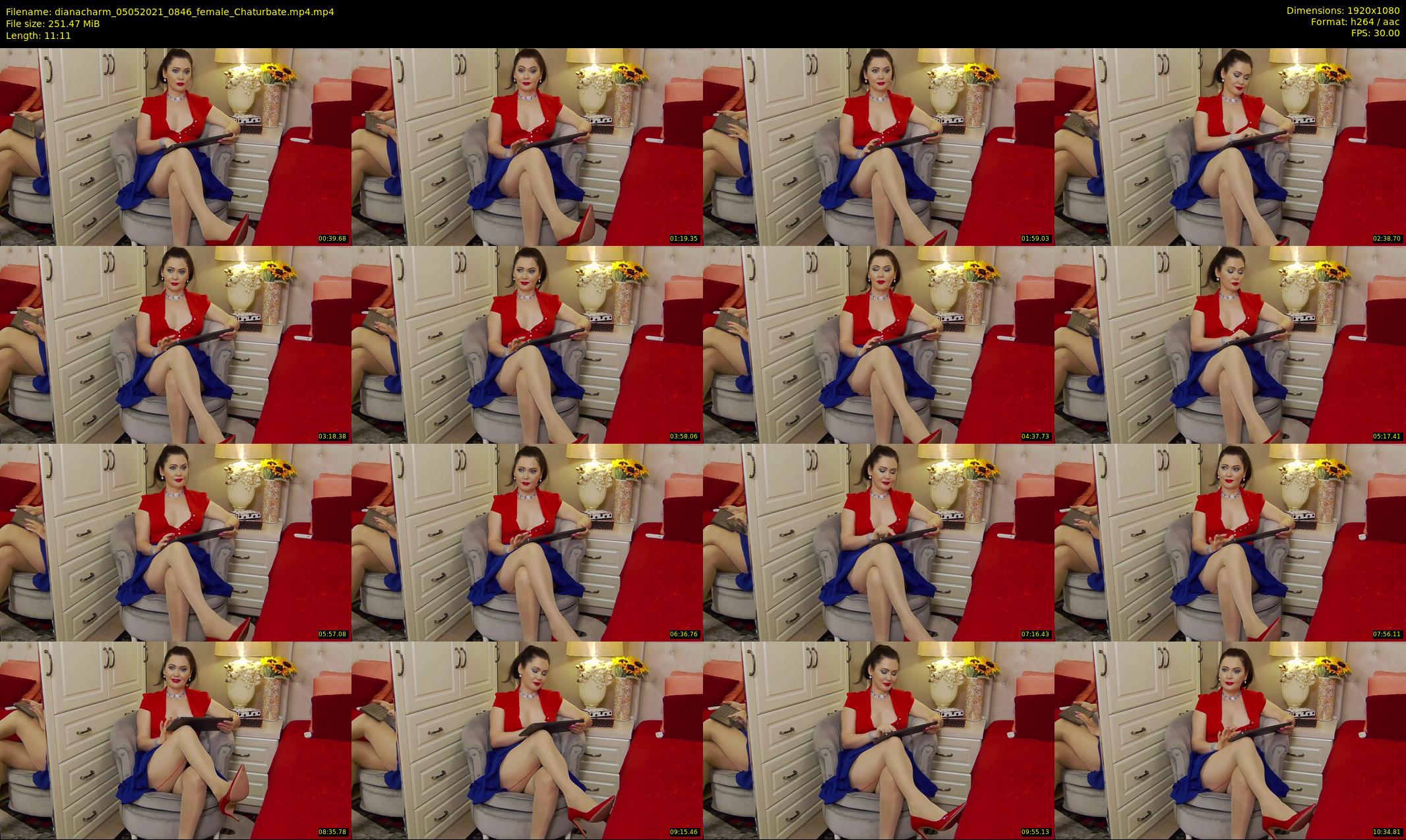 dianacharm — 12 minute Chaturbate female cam show recording, 1080p, May 5, 2021