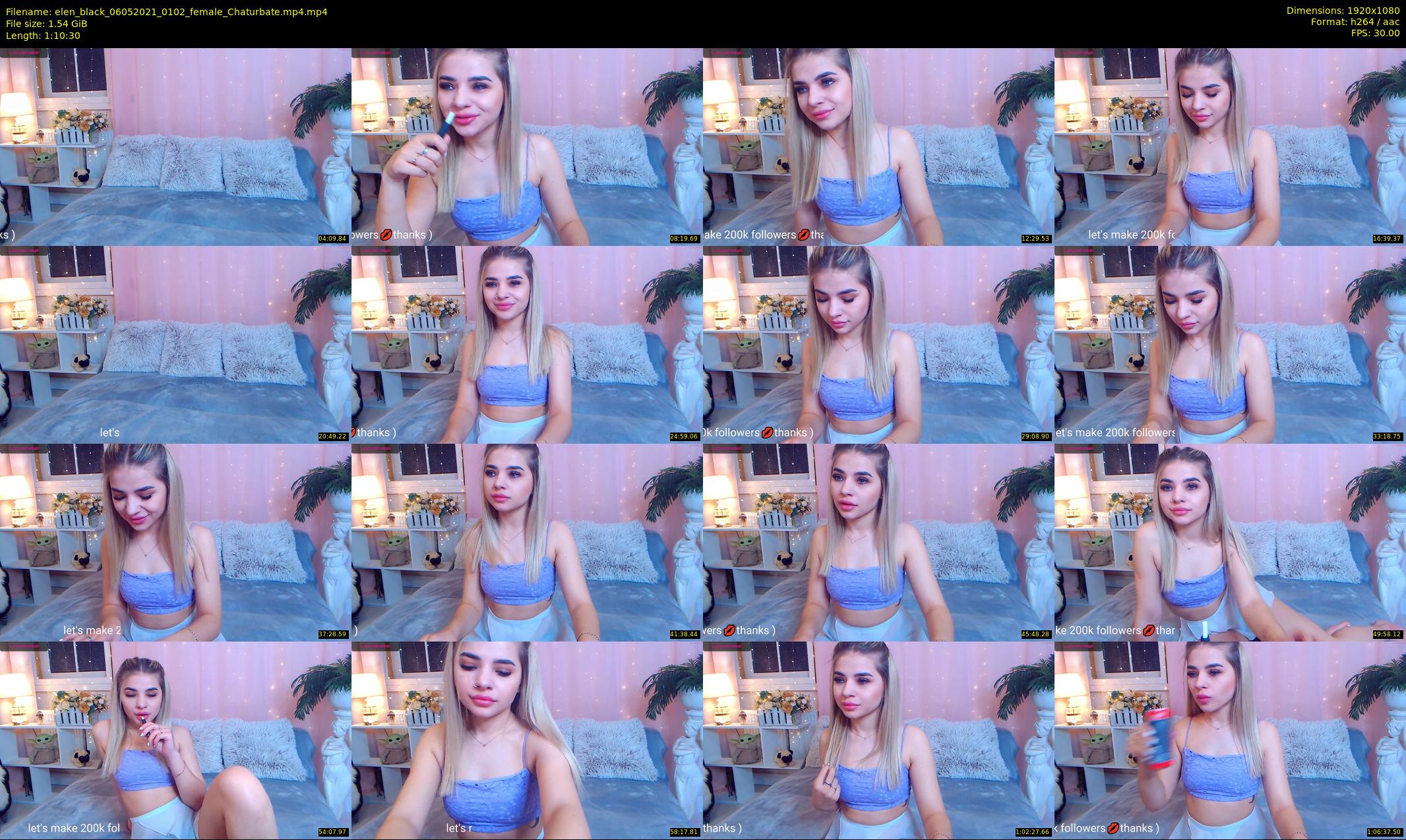 elen_black — 71 minute Chaturbate female cam show recording, 1080p, May 6, 2021