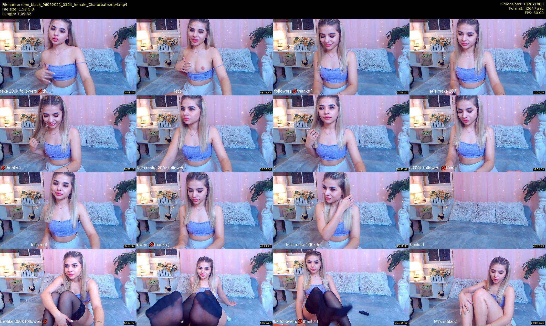 elen_black — 70 minute Chaturbate female cam show recording, 1080p, May 6, 2021