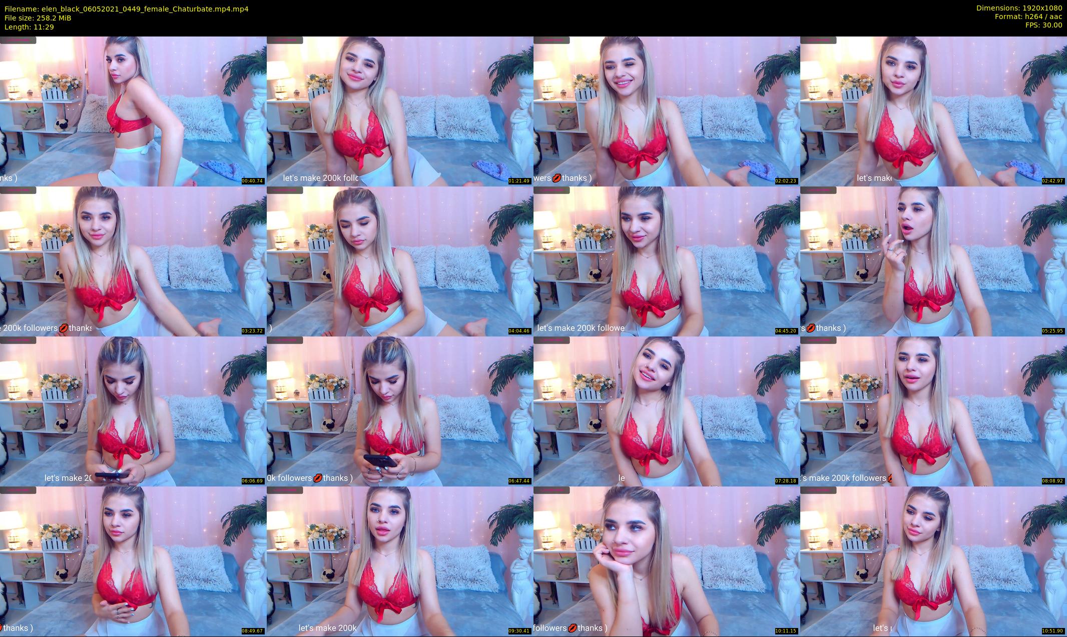 elen_black — 12 minute Chaturbate female cam show recording, 1080p, May 6, 2021