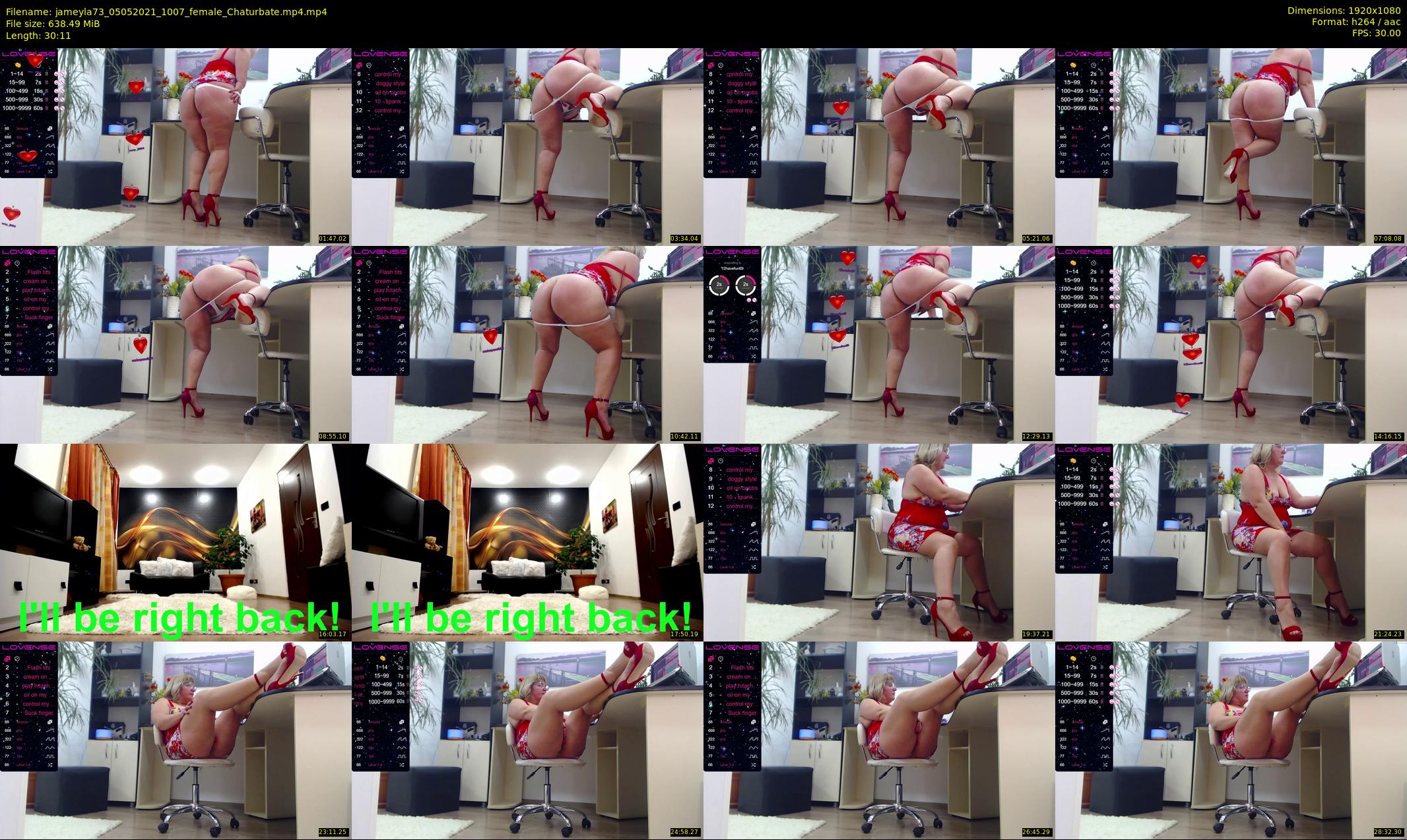 jameyla73 — 31 minute Chaturbate female cam show recording, 1080p, May 5, 2021