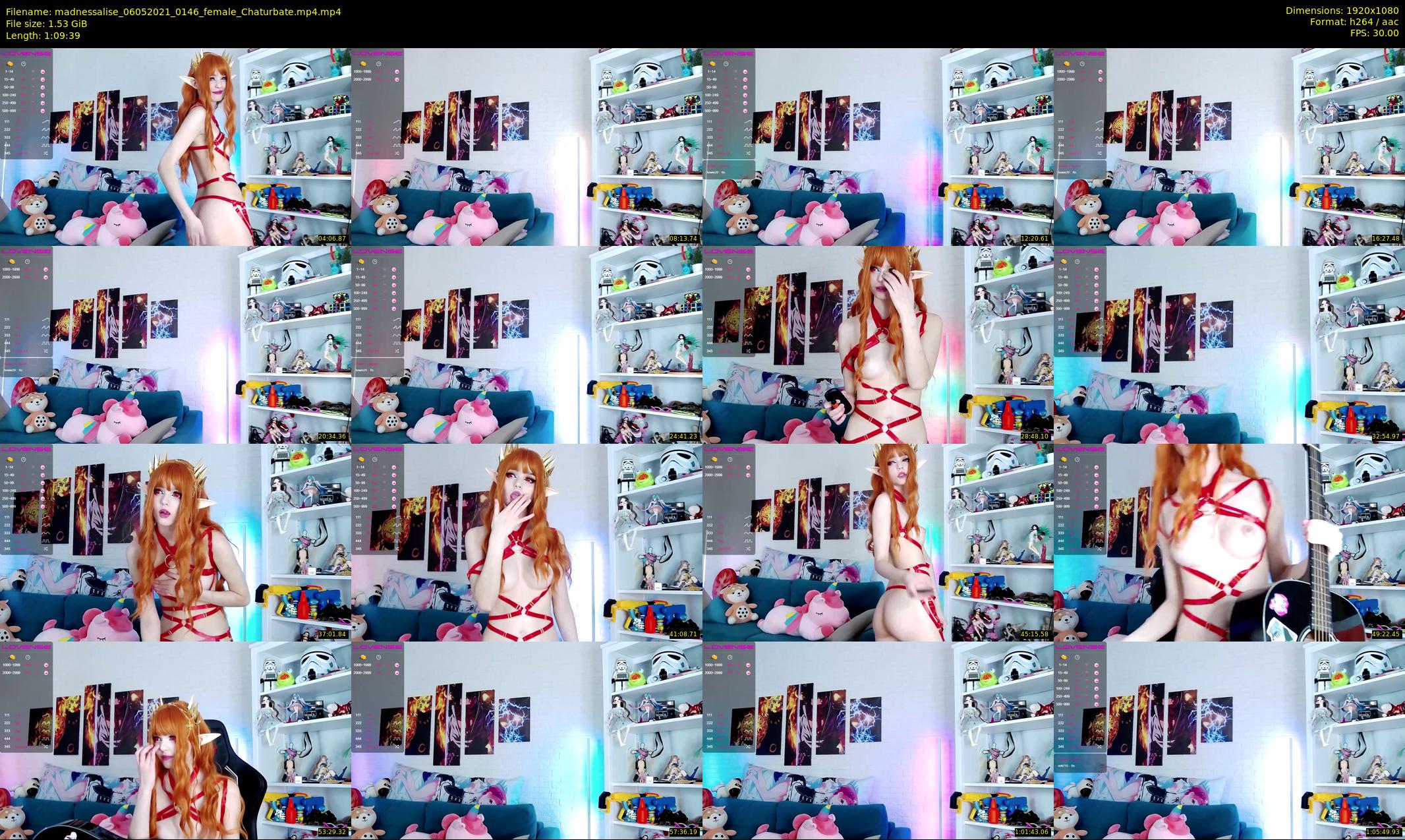 madnessalise — 70 minute Chaturbate female cam show recording, 1080p, May 6, 2021