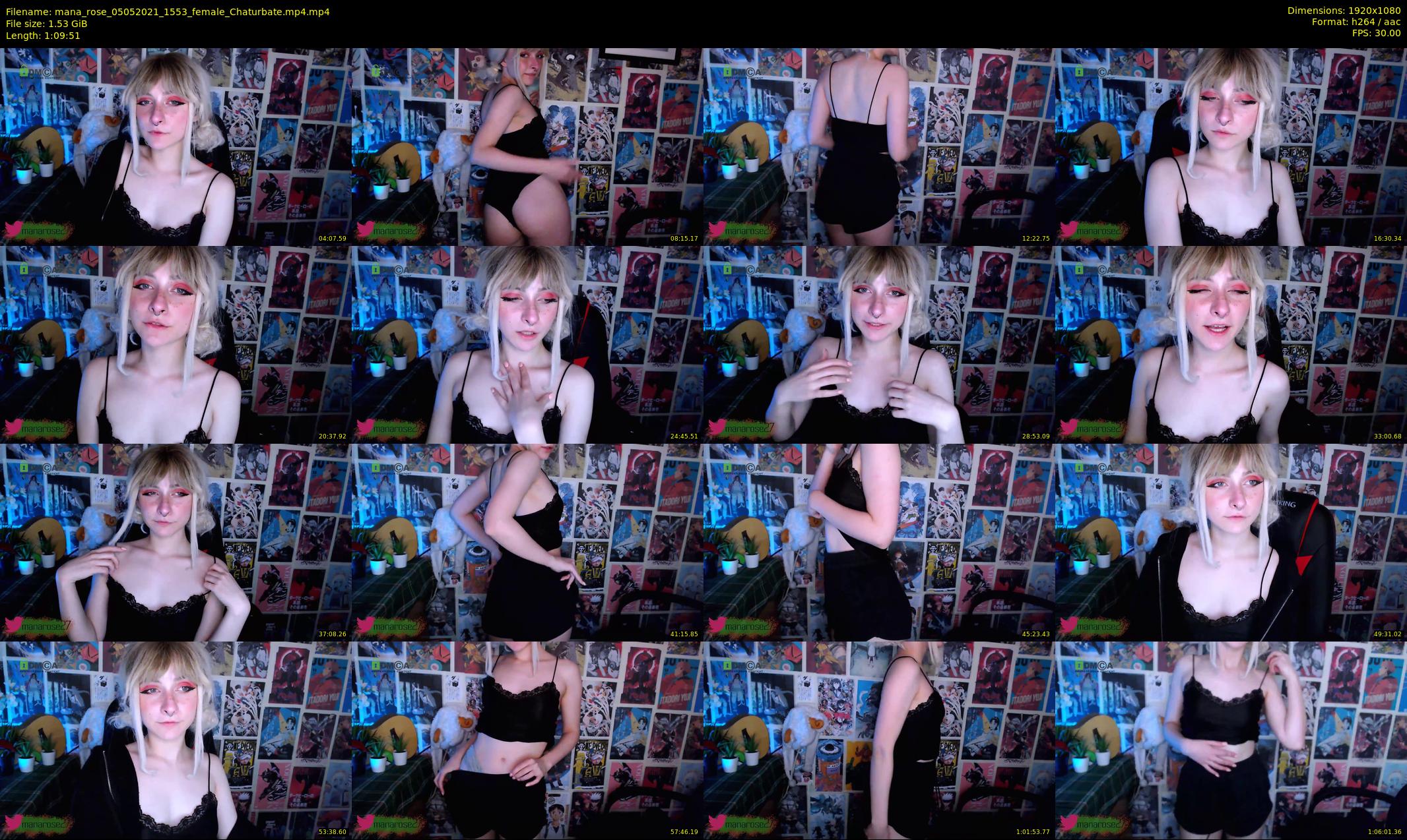 mana_rose — 70 minute Chaturbate female cam show recording, 1080p, May 5, 2021