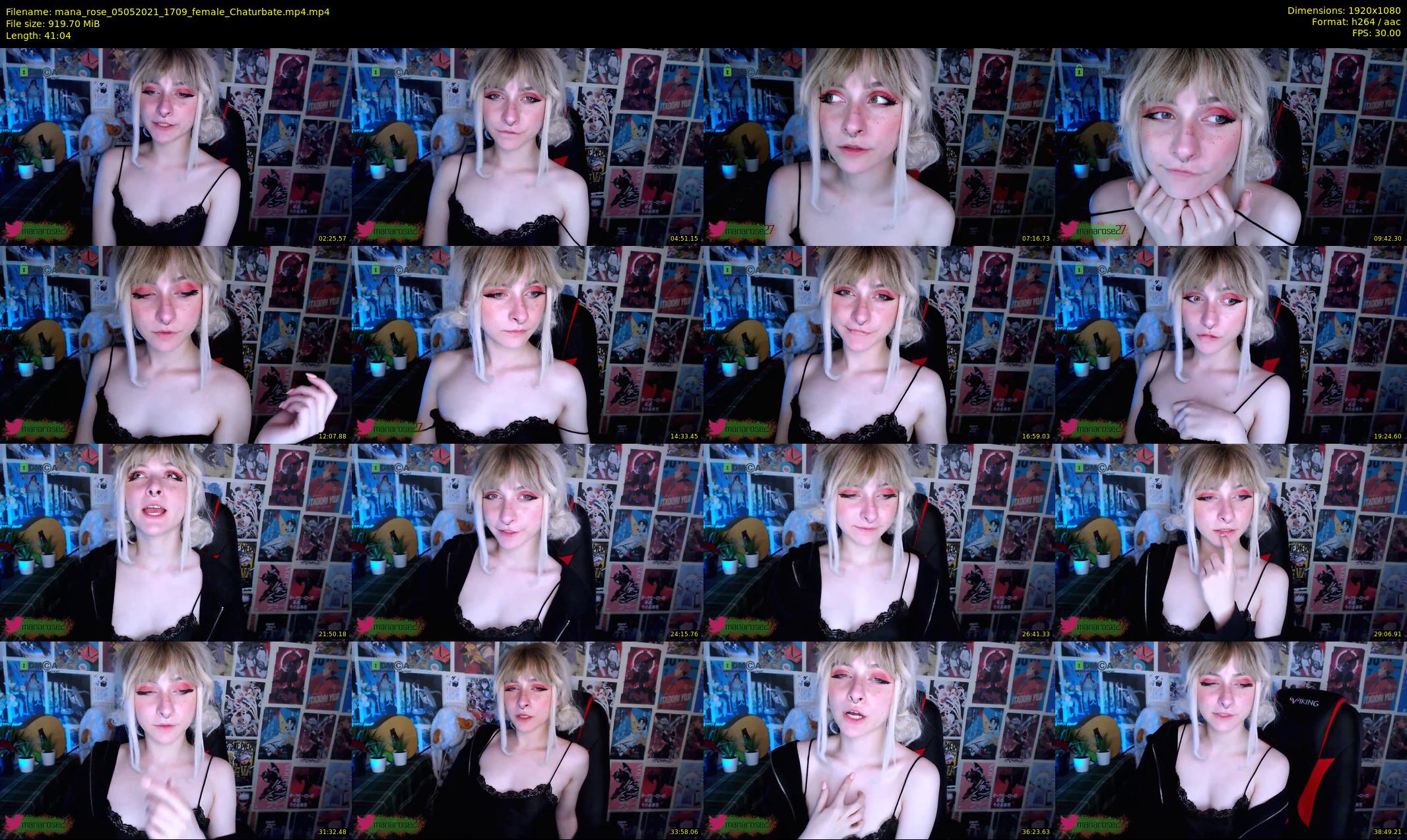 mana_rose — 42 minute Chaturbate female cam show recording, 1080p, May 5, 2021