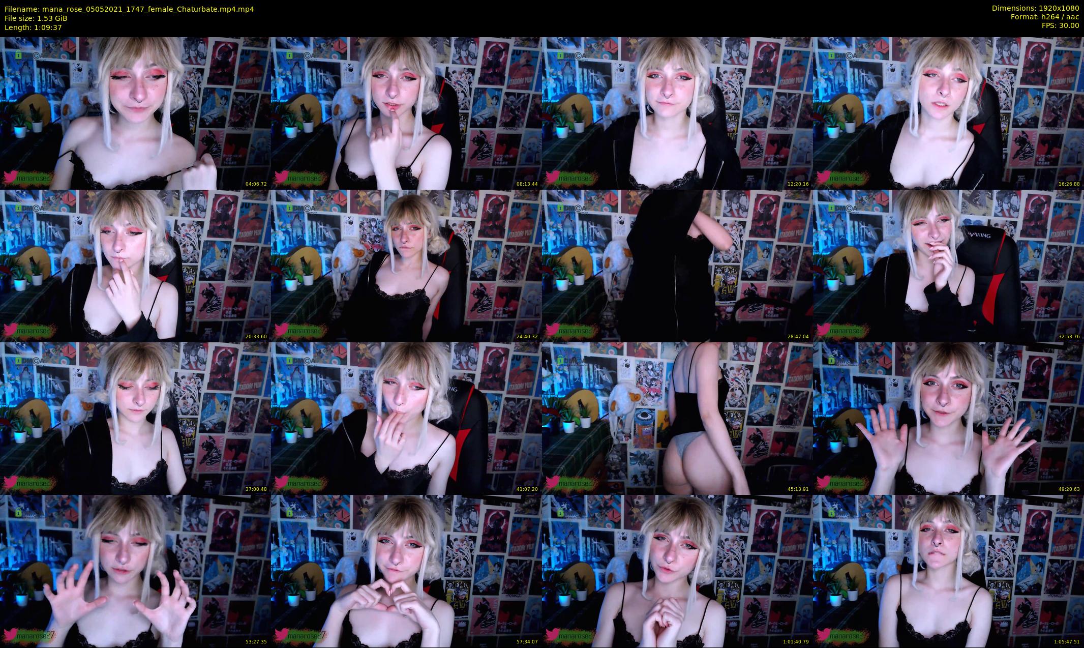 mana_rose — 70 minute Chaturbate female cam show recording, 1080p, May 5, 2021