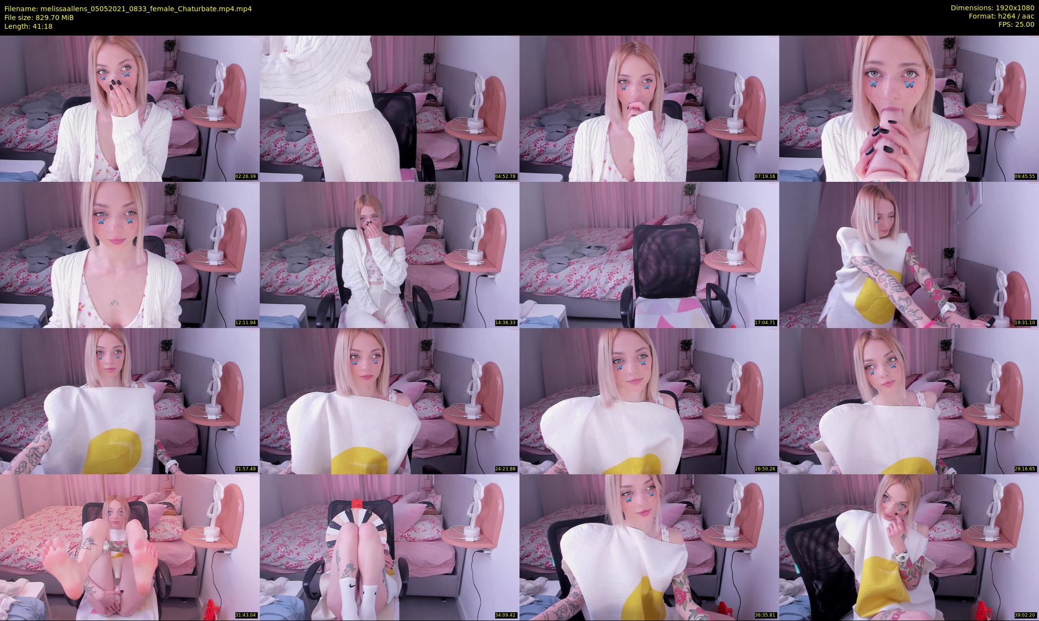 melissaallens — 42 minute Chaturbate female cam show recording, 1080p, May 5, 2021