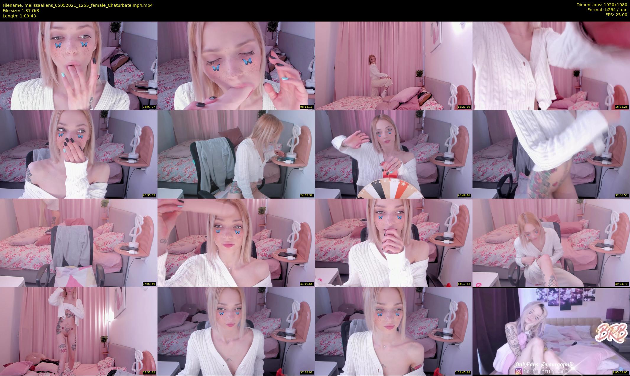 melissaallens — 70 minute Chaturbate female cam show recording, 1080p, May 5, 2021