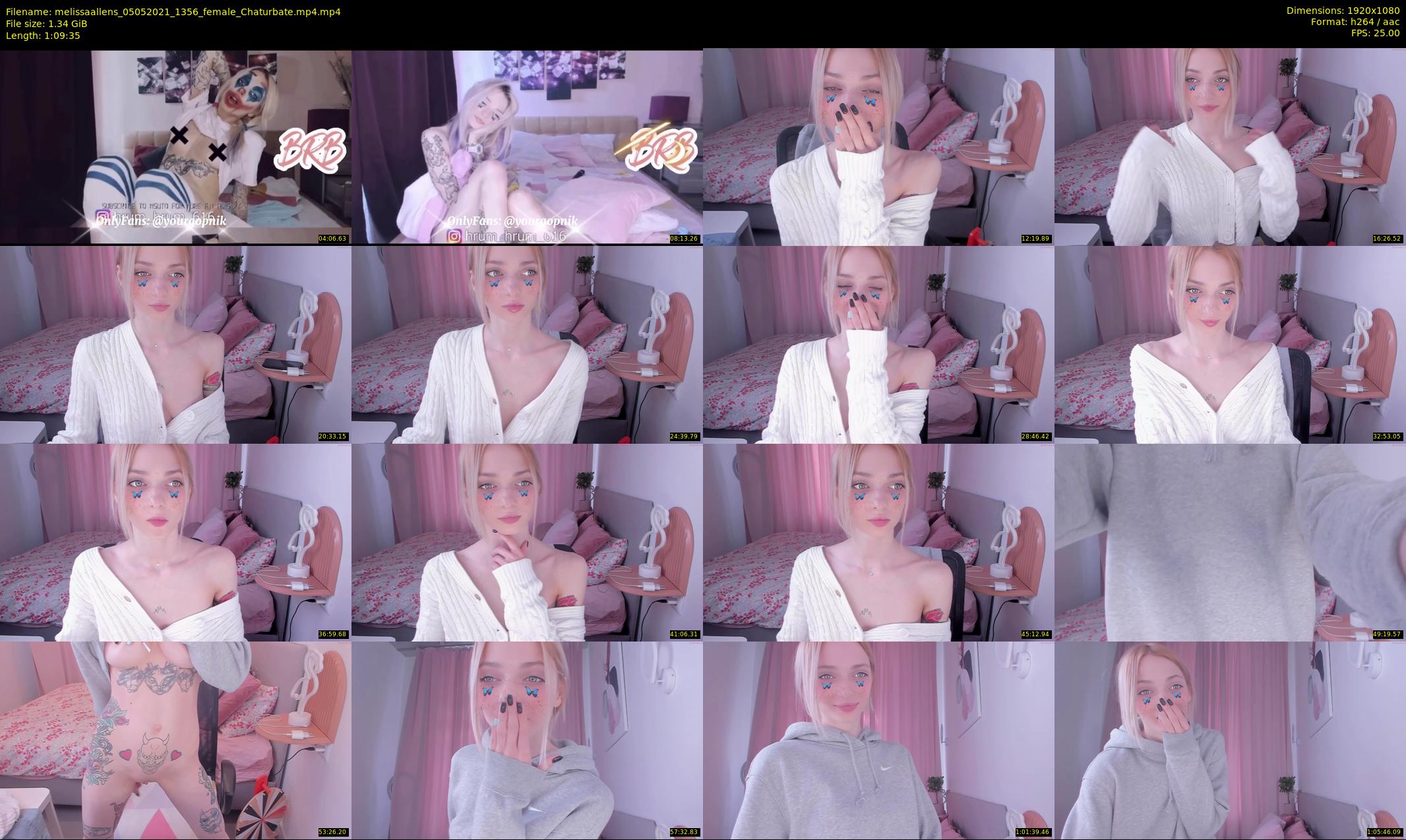 melissaallens — 70 minute Chaturbate female cam show recording, 1080p, May 5, 2021