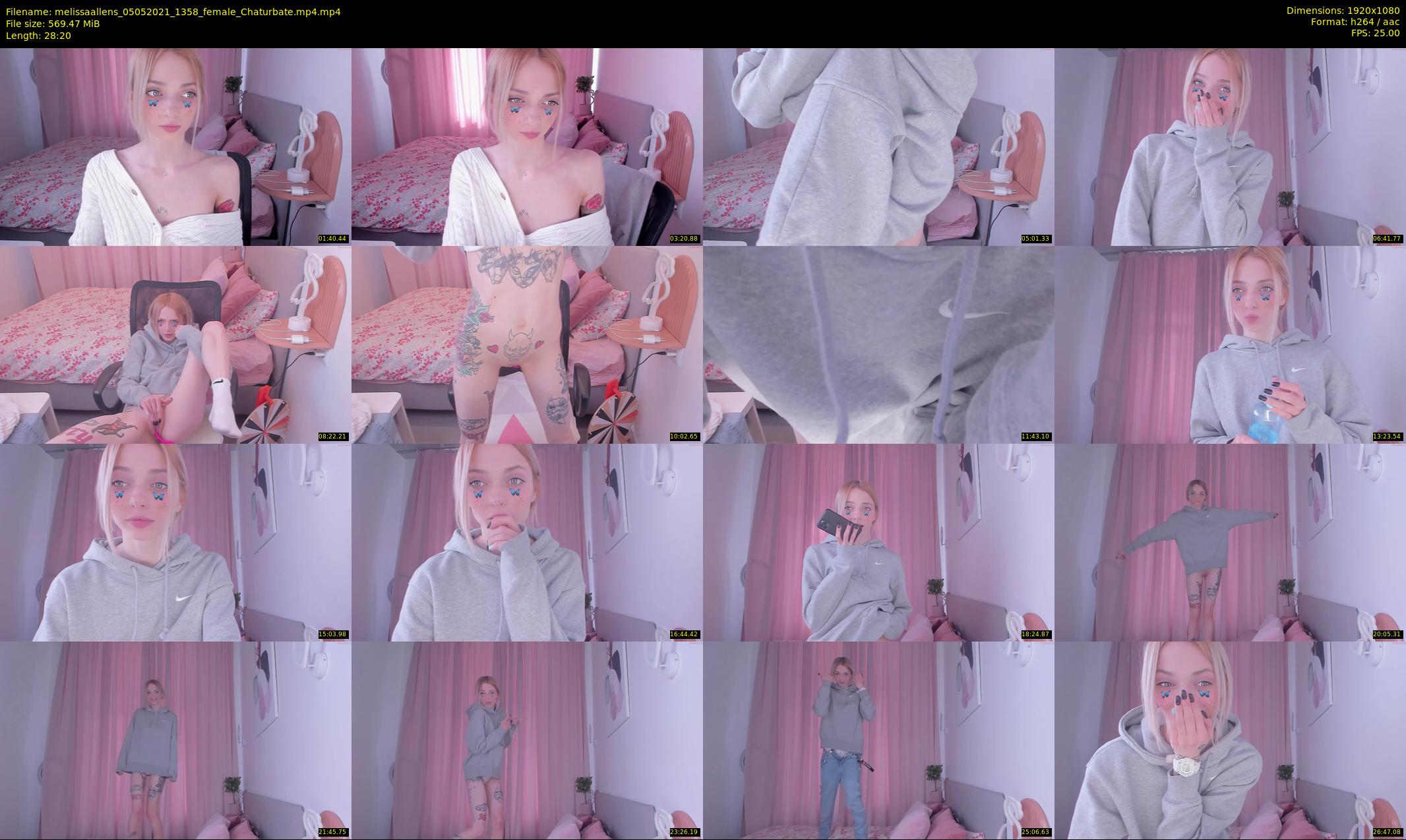 melissaallens — 29 minute Chaturbate female cam show recording, 1080p, May 5, 2021